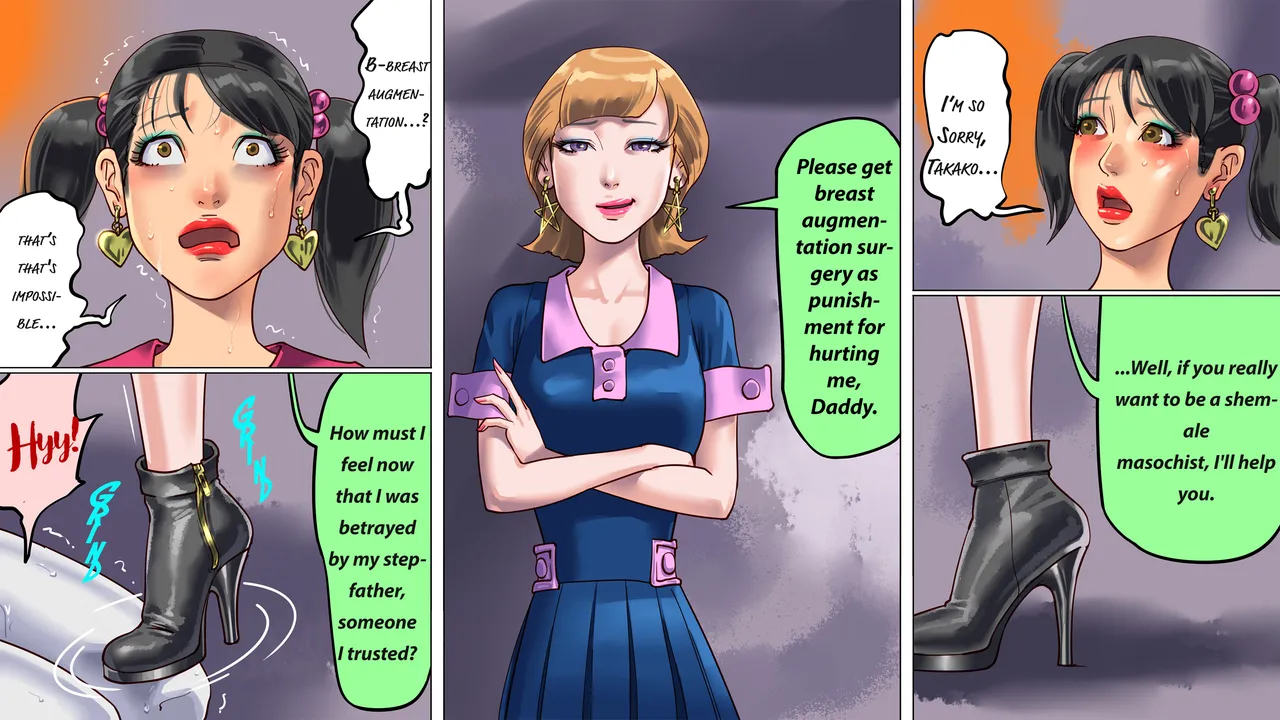 I was trapped by my wife and daughter and turned into a cross-dressing masochist 2 - Page 10