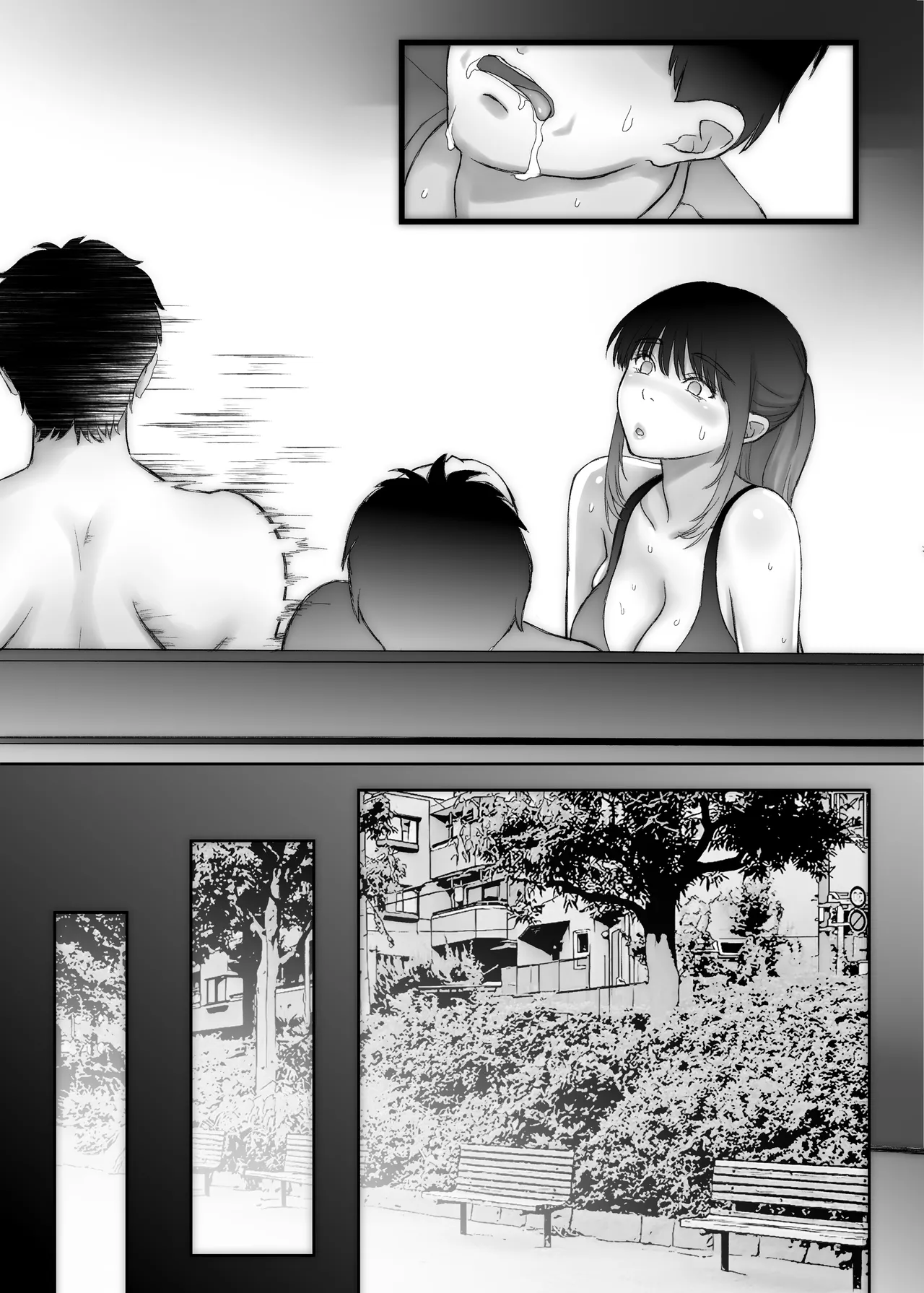 [Sonna no ato no Matsuri janai desuka (Morino.)] Nagisa-san wa Itsumo Muramura, Hajime-kun wa Shikorenai. page 53 original parody - mmf threesome group hentai manga - read online free