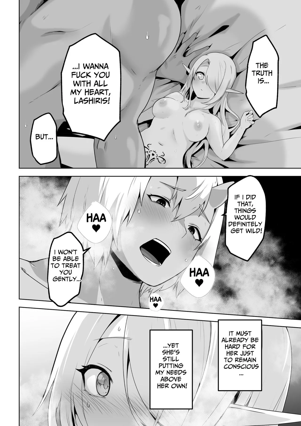 Seiyoku Tsuyo Tsuyo Elf wa Muriyari Okashite Hoshii | Lustful Elf Wants To Be Violated Against Her Will page 30 original parody - futanari elf hentai manga - read online free