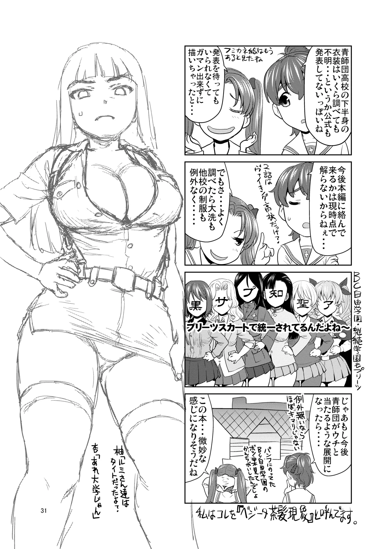 Kawashima Momo to Koyama Yuzu no Sennyuu! Seishidan-kou Daisakusen page 30 featuring momo kawashima girls und panzer parody - big breasts group hentai manga - read online free