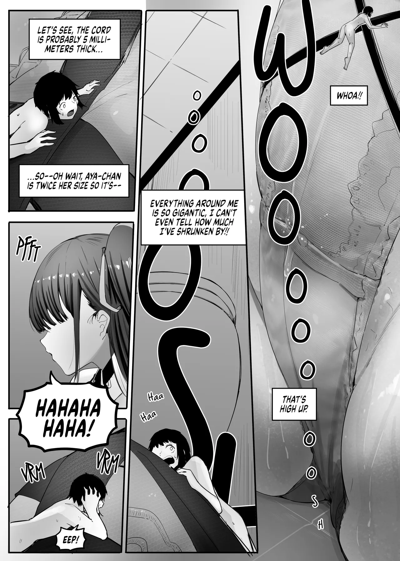 Omise no Ko ga Minna Ookikute Ai ga Omoi | All the girls in the store are big and yandere page 12 original parody - squirting shrinking hentai manga - read online free