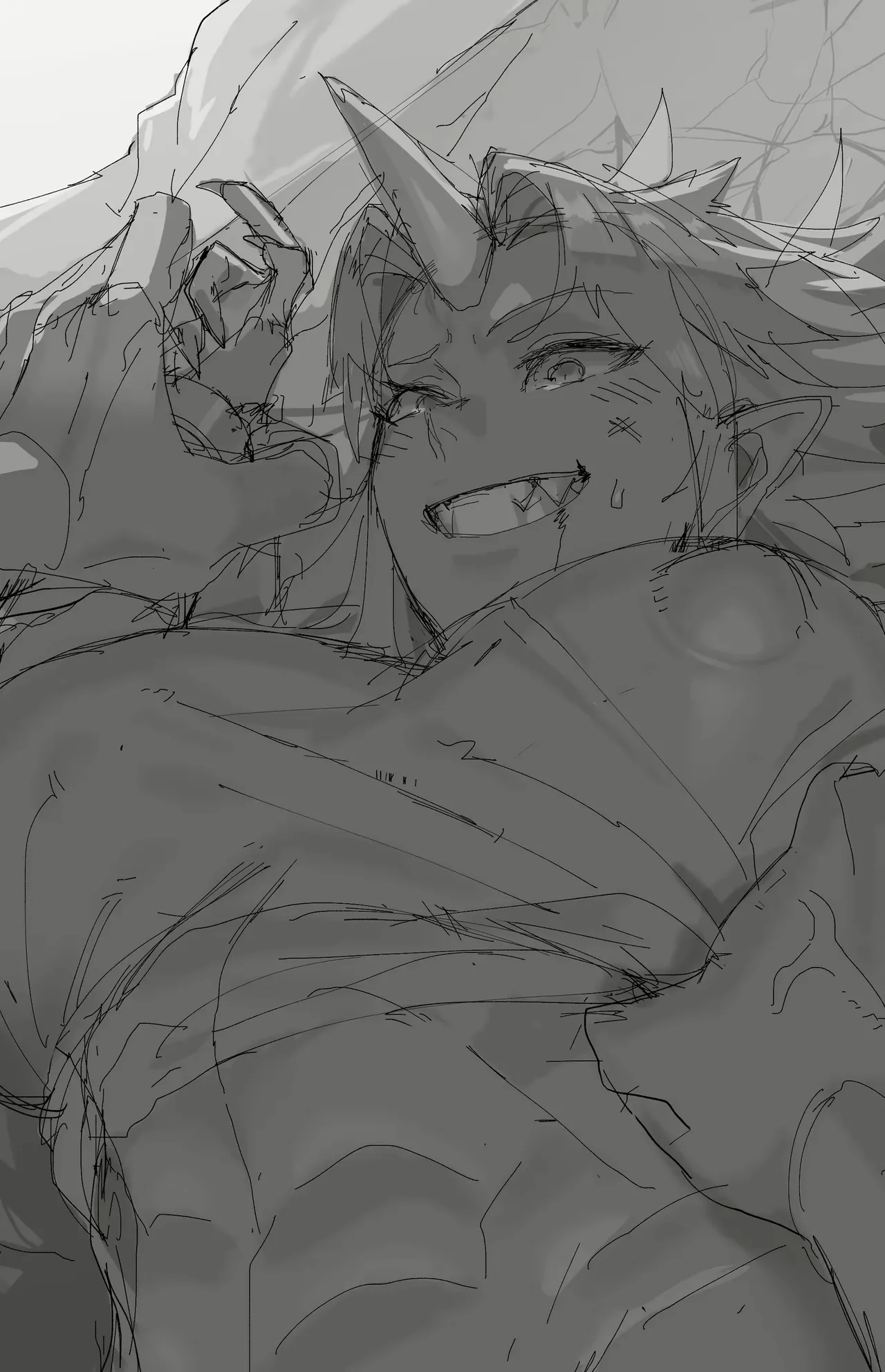 Yuugi Locked In A Grapple With An Orc 2 page 27 featuring yuugi hoshiguma touhou project parody - orc full color hentai manga - read online free