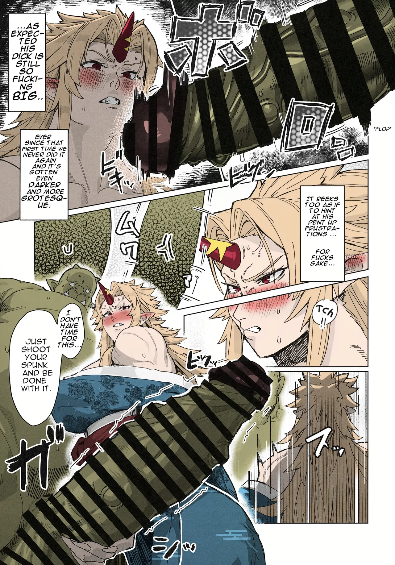 Yuugi Locked In A Grapple With An Orc 2 - Page 9