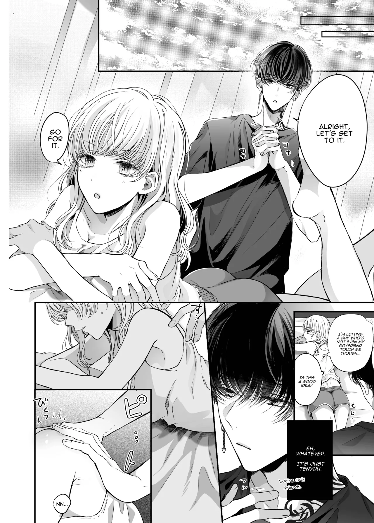 Kansaiben Otoko Tomodachi to Gucha Toro Massage | Melty Massage With Your Kansai Dialect Speaking Male Friend page 10 original parody - kissing condom hentai manga - read online free