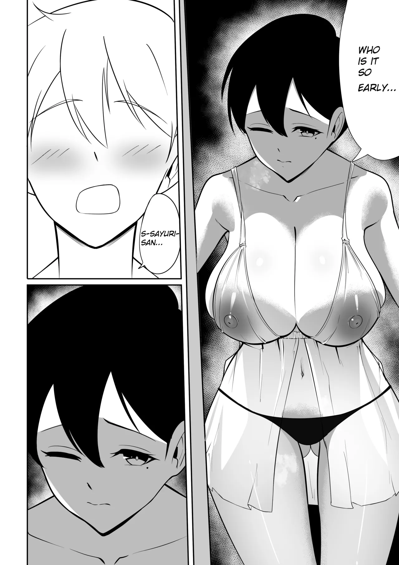 [Sorabluesky] Bukiyou de Eroi Rinjin Sayuri-san | My Clumsy and Erotic Neighbor Sayuri-san [English] page 12 original parody - big breasts glasses hentai manga - read online free