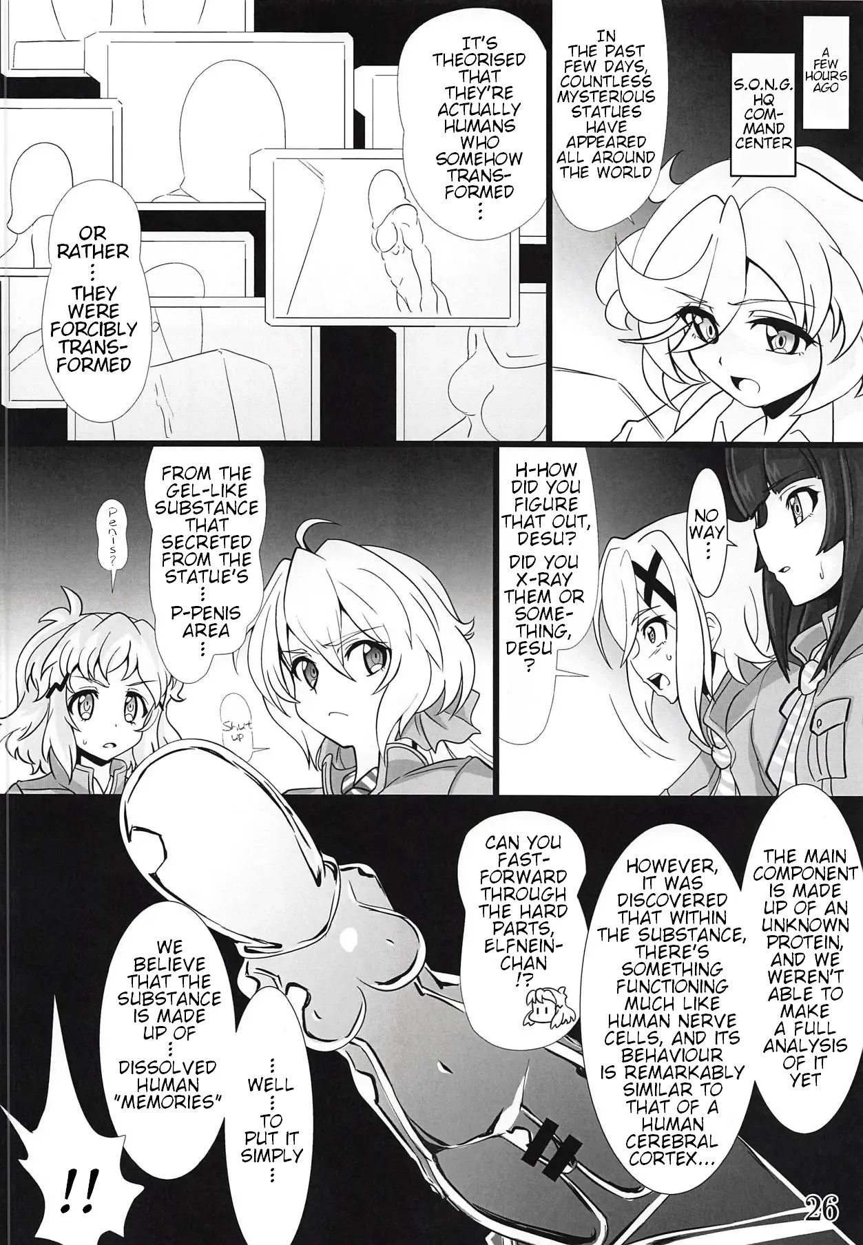 Bessatsu Comic Zessyo Moreugesseoyo Goudoubon page 25 featuring chris yukine senki zesshou symphogear parody - futanari big breasts hentai manga - read online free