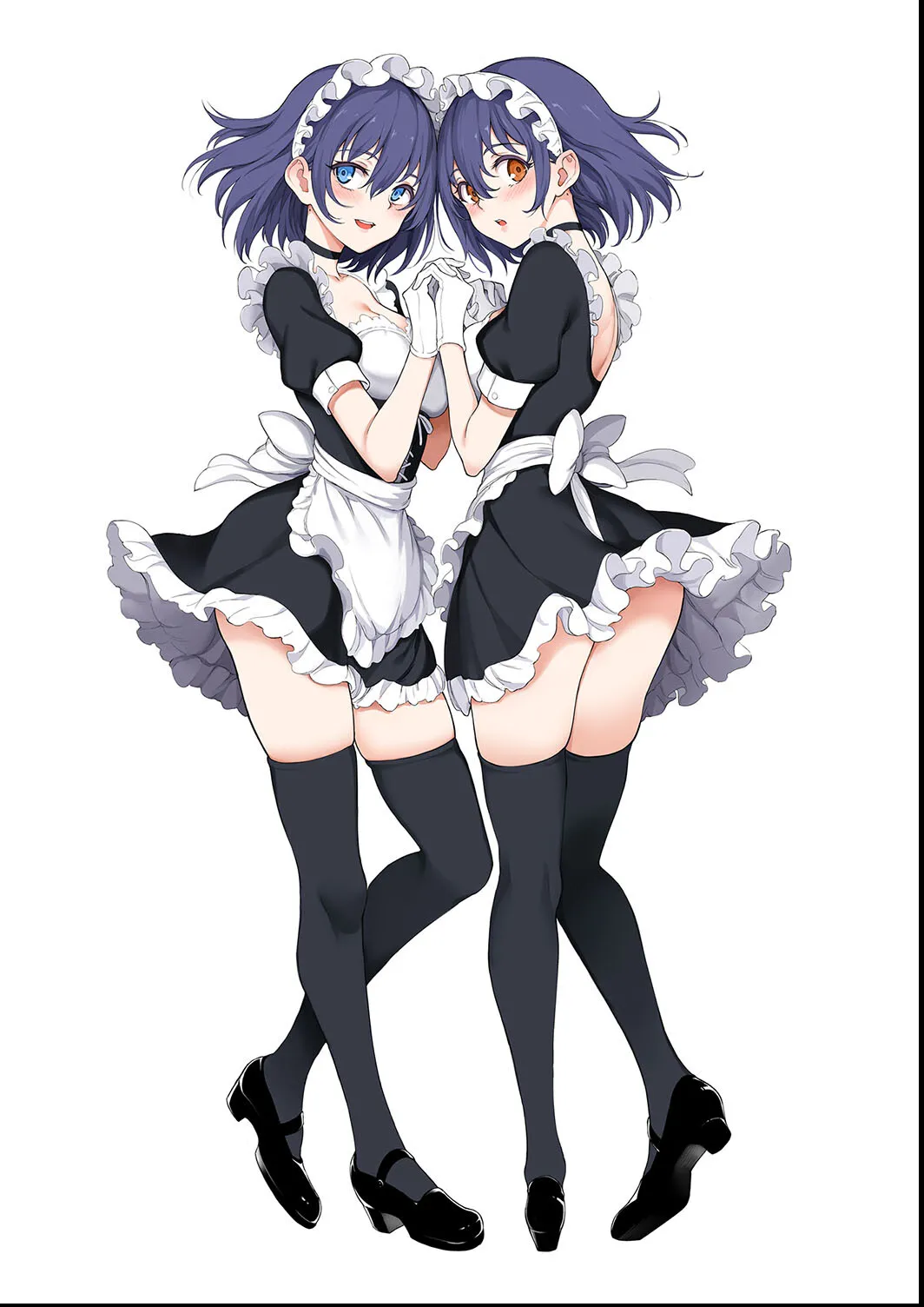 Kaede to Suzu + Kaede to Suzu  Illustration collection page 268 - maid twins hentai manga - read online free