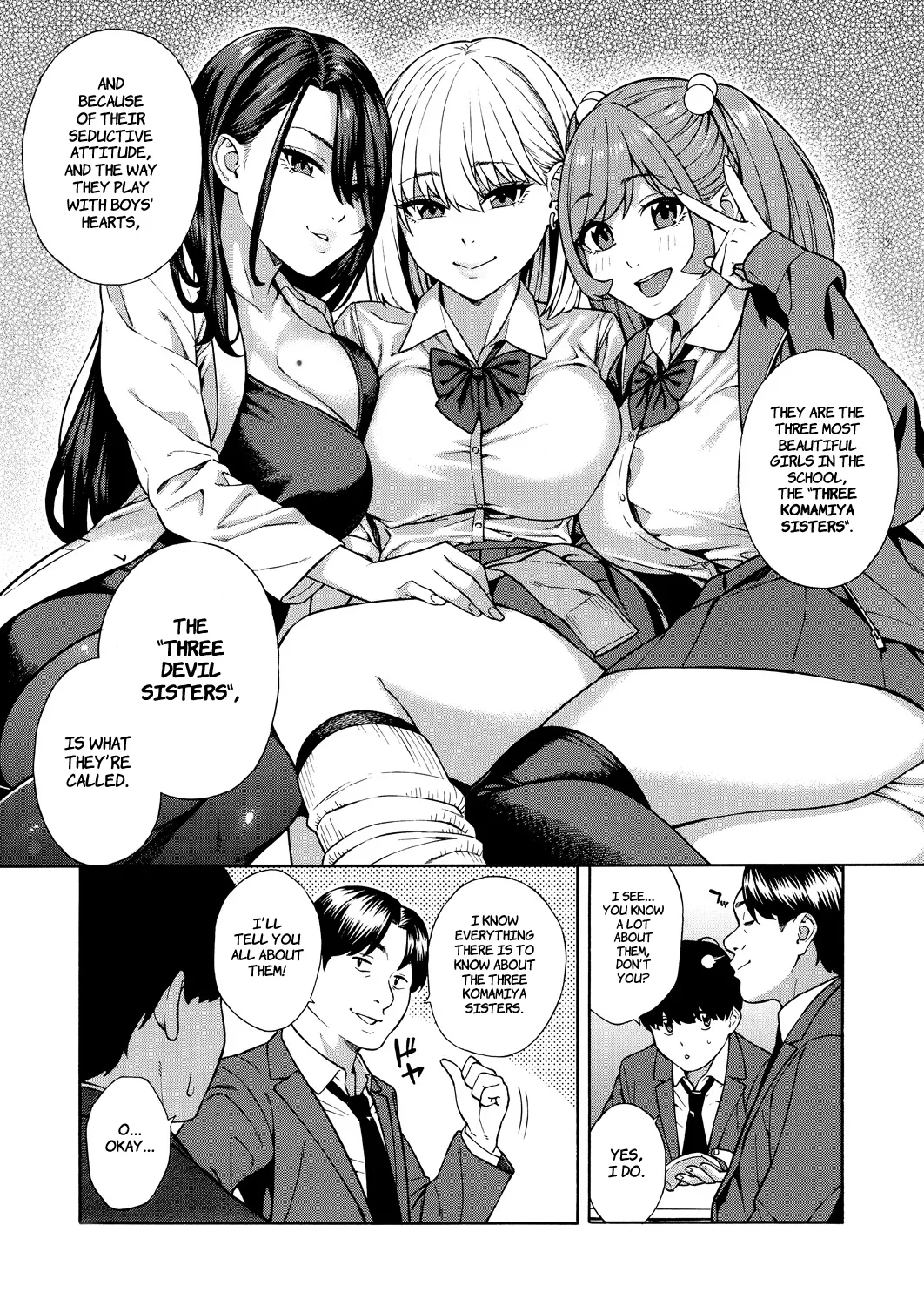 [Zonda] Making a Harem of the Three Bitchy Gal Sisters - Part 1-2 [English] [Comoop] page 10 - virginity big breasts hentai manga - read online free