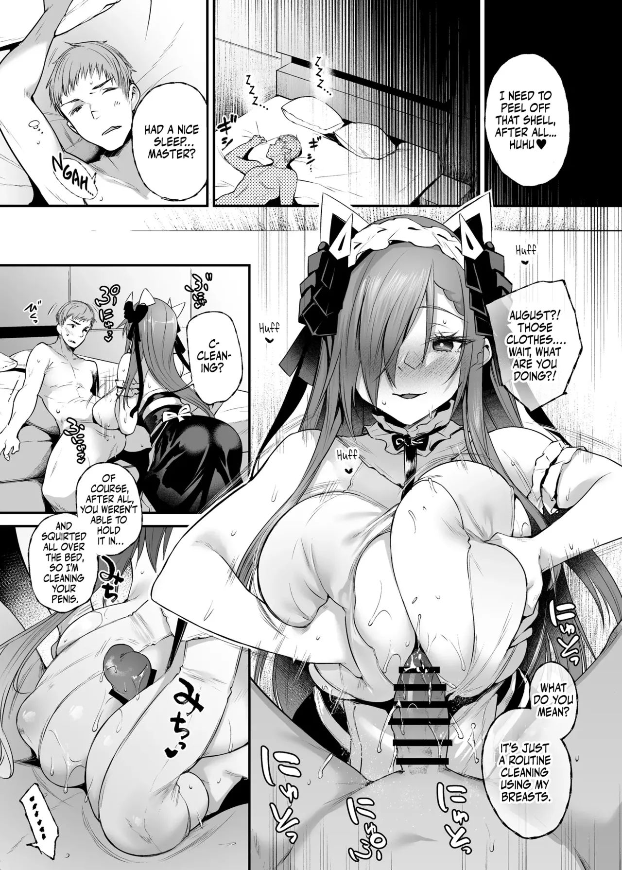 August Shitai Koto Saretai Koto | What August Wants and Wants to Be Done to Her page 14 featuring shikikan azur lane parody - maid sweating hentai manga - read online free