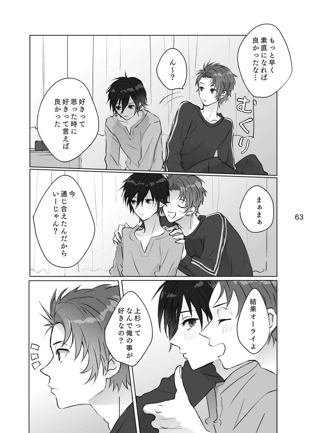 Karamatta Ito page 62 featuring boy with earring persona parody - full censorship males only hentai manga - read online free