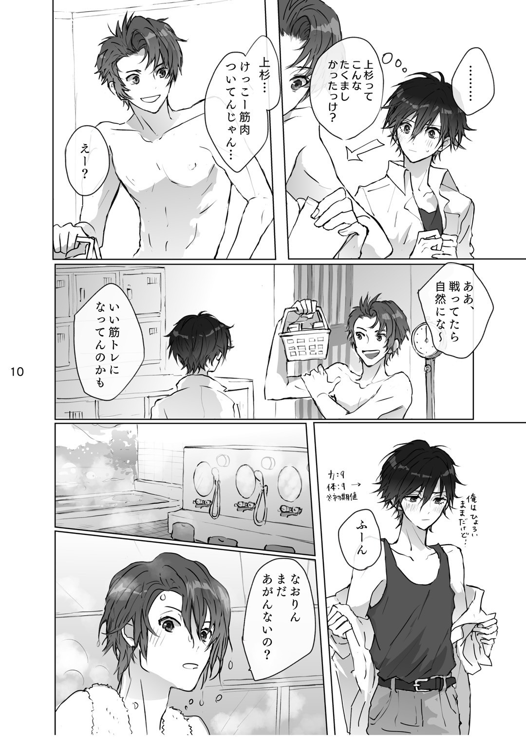 Karamatta Ito page 9 featuring boy with earring persona parody - full censorship males only hentai manga - read online free