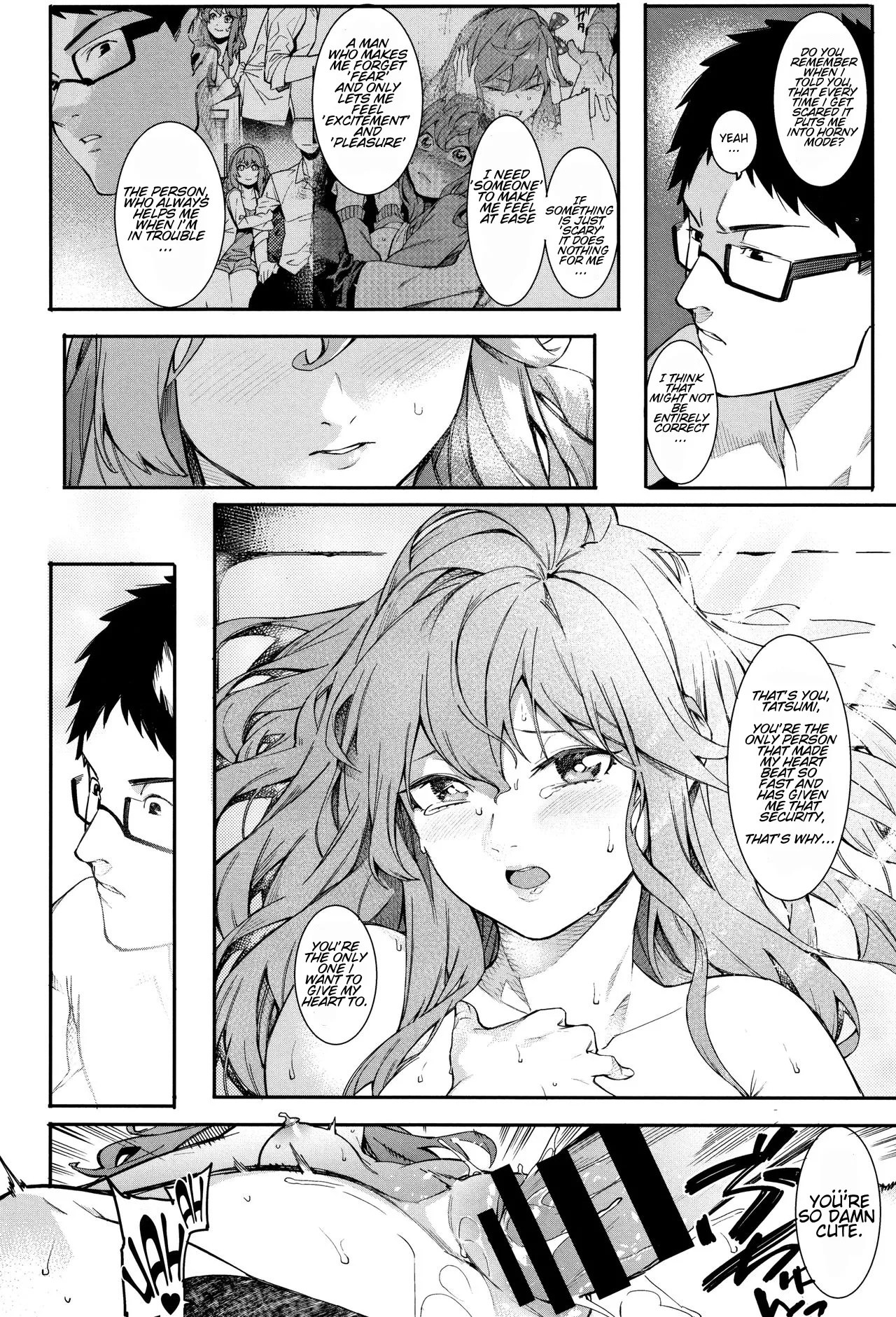 Akaruku Tanoshiku Kimochiyoku Ch. 3 page 16 - unusual pupils glasses hentai manga - read online free