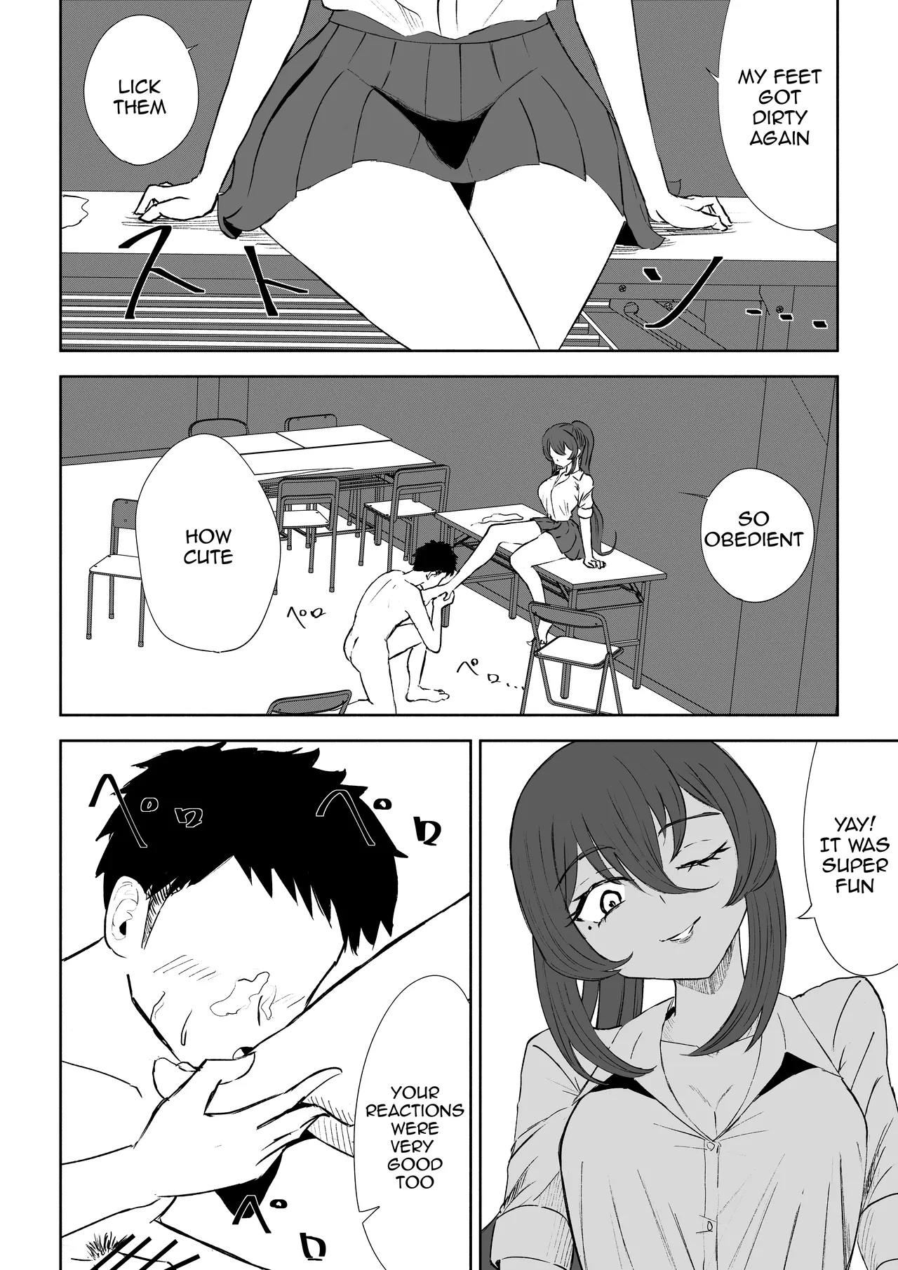 Hokago no Ashi Maso Choukyou | After School Foot-Masochist Training page 50 original parody - femdom foot licking hentai manga - read online free