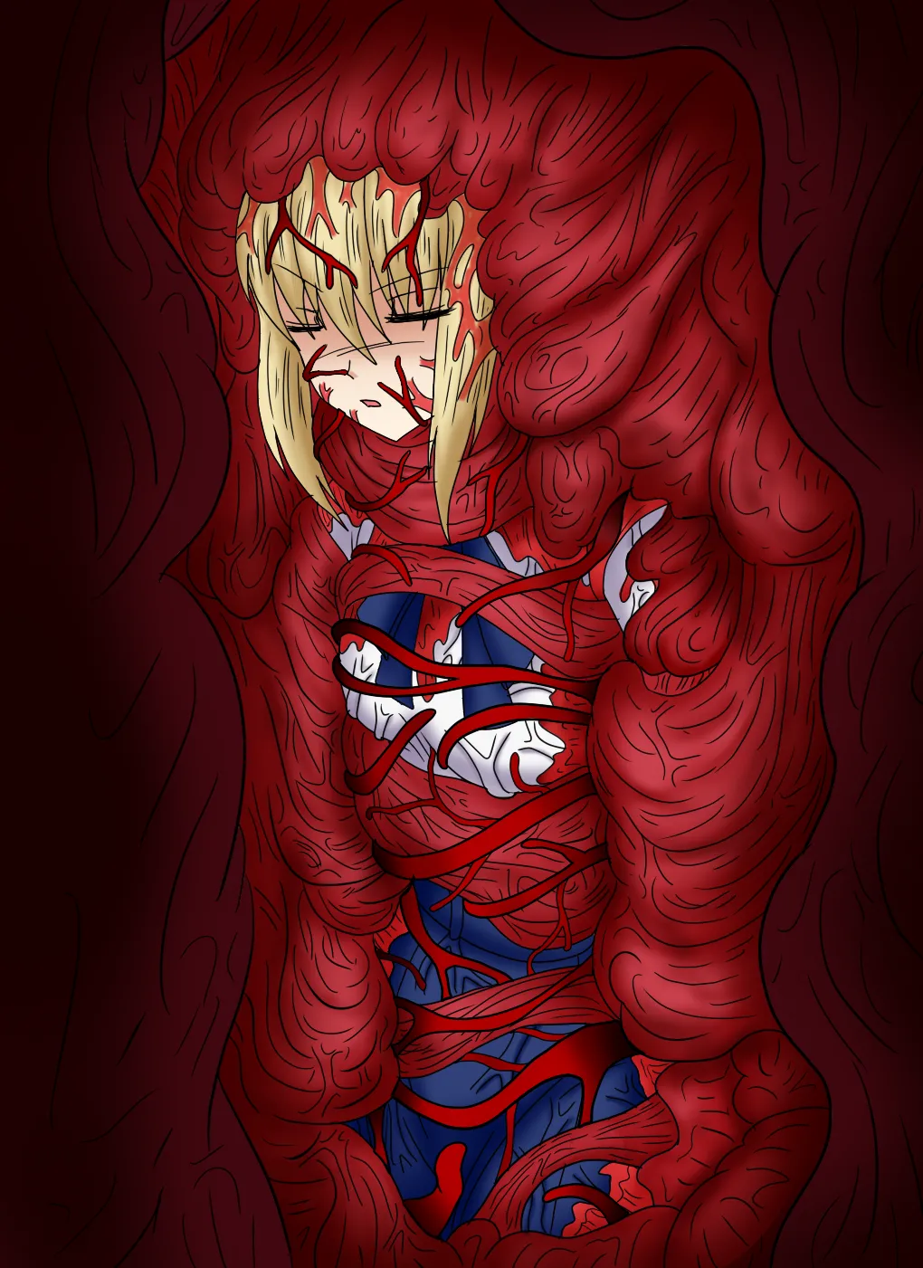 アルトリア吸収メディア第一章 リメイク＋大幅追加改修（完全版） page 169 featuring caster fate stay night parody - vore tailphagia hentai manga - read online free