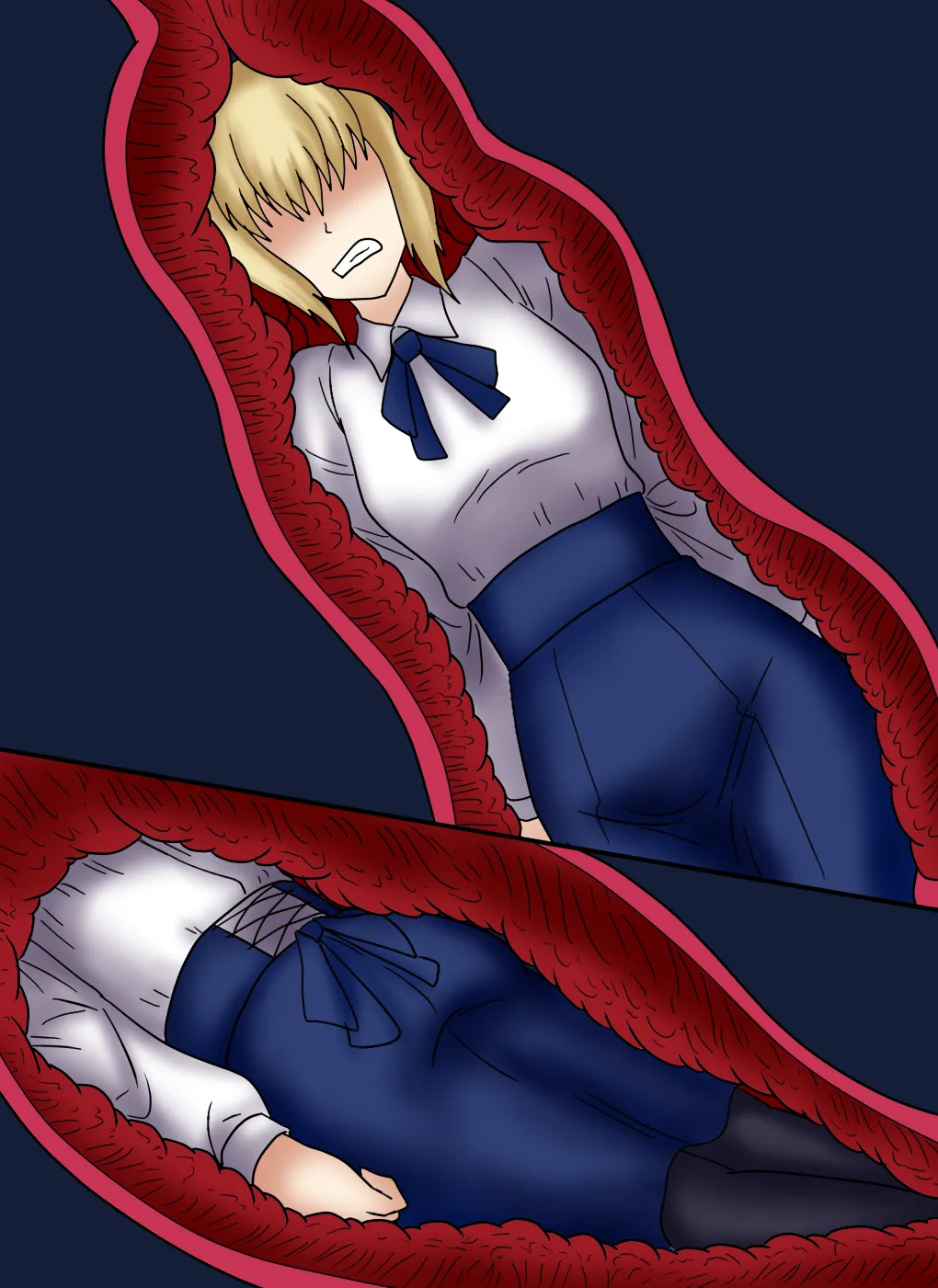 アルトリア吸収メディア第三章 リメイク版 page 35 featuring caster fate stay night parody - vore tailphagia hentai manga - read online free