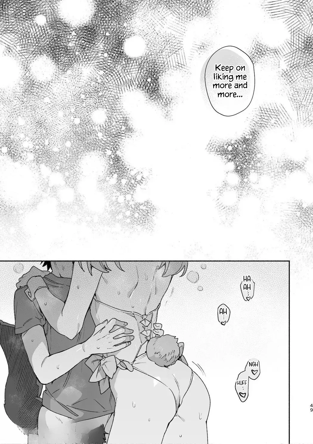[UsachanGET] ♂ ga uke. Usagi-chan × ōkami-kun 2 | ♂ is the bottom. Rabbit-chan x Wolf-kun 2 [English] [Lunaslurp] page 51 original parody - wolf boy leg lock hentai manga - read online free