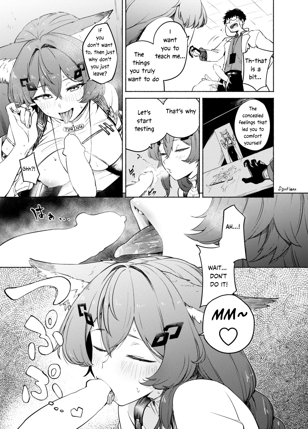 TURING TEST page 14 featuring persicaria girls frontline neural cloud parody - full censorship pantyhose hentai manga - read online free