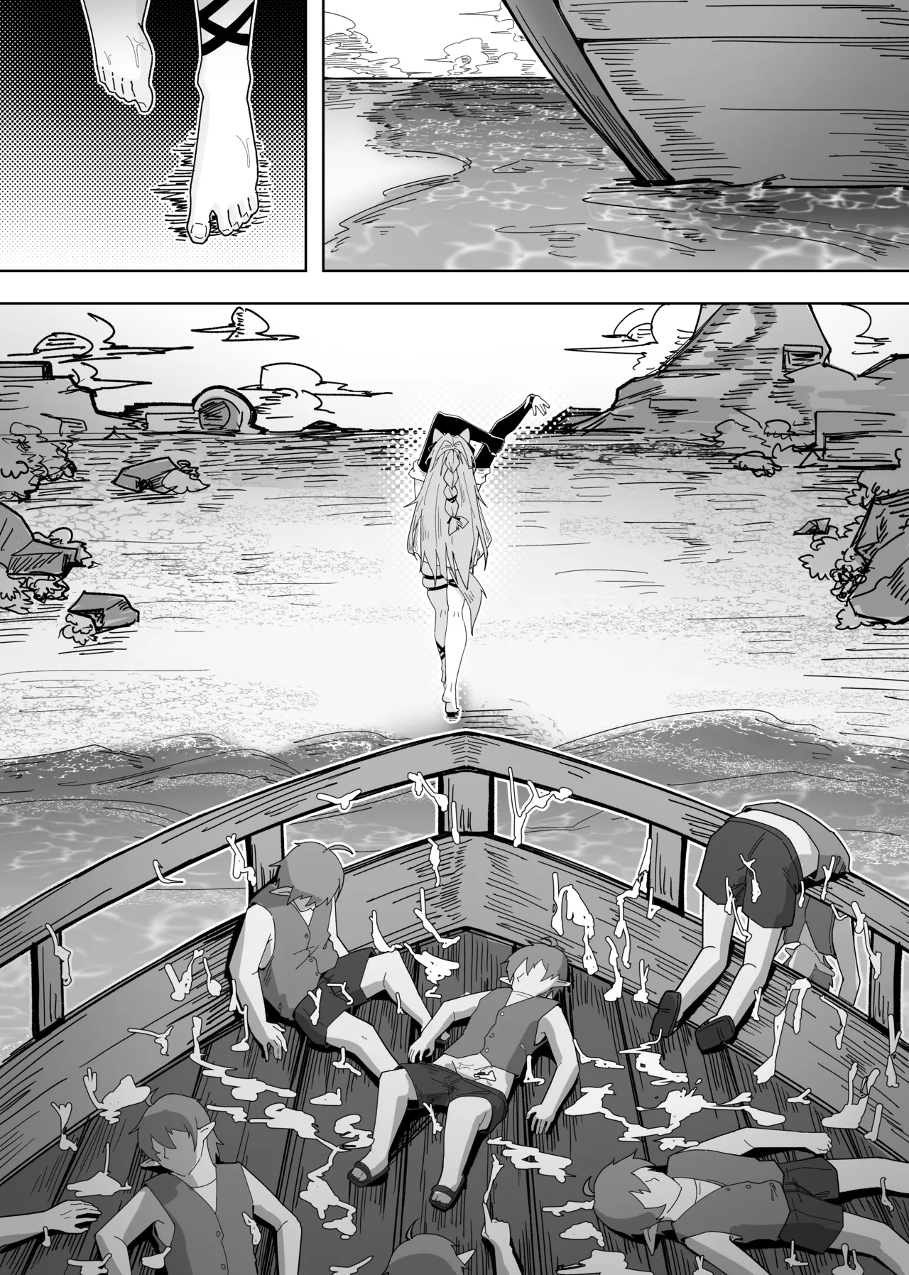 鸿雪大战小杜林 page 53 featuring pozemka arknights parody - uncensored sole female hentai manga - read online free