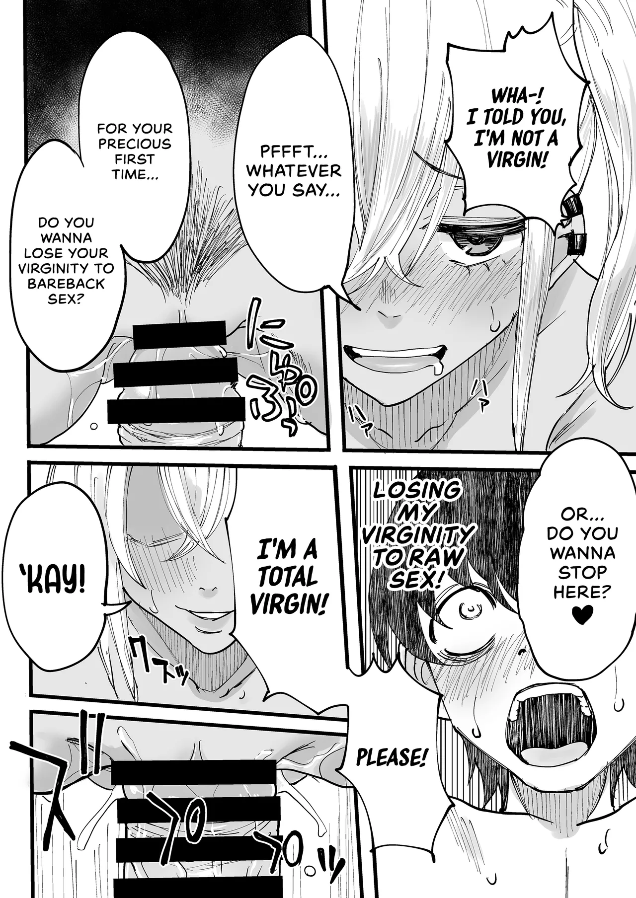 Kurogal Men-esthe Jou ga Yarasetekureru Hanashi | Happy Endings with a Tanned Gyaru Massage Therapist page 31 original parody - kissing big breasts hentai manga - read online free