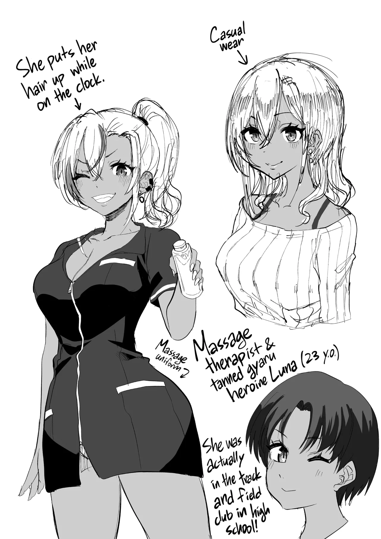 Kurogal Men-esthe Jou ga Yarasetekureru Hanashi | Happy Endings with a Tanned Gyaru Massage Therapist page 42 original parody - kissing big breasts hentai manga - read online free