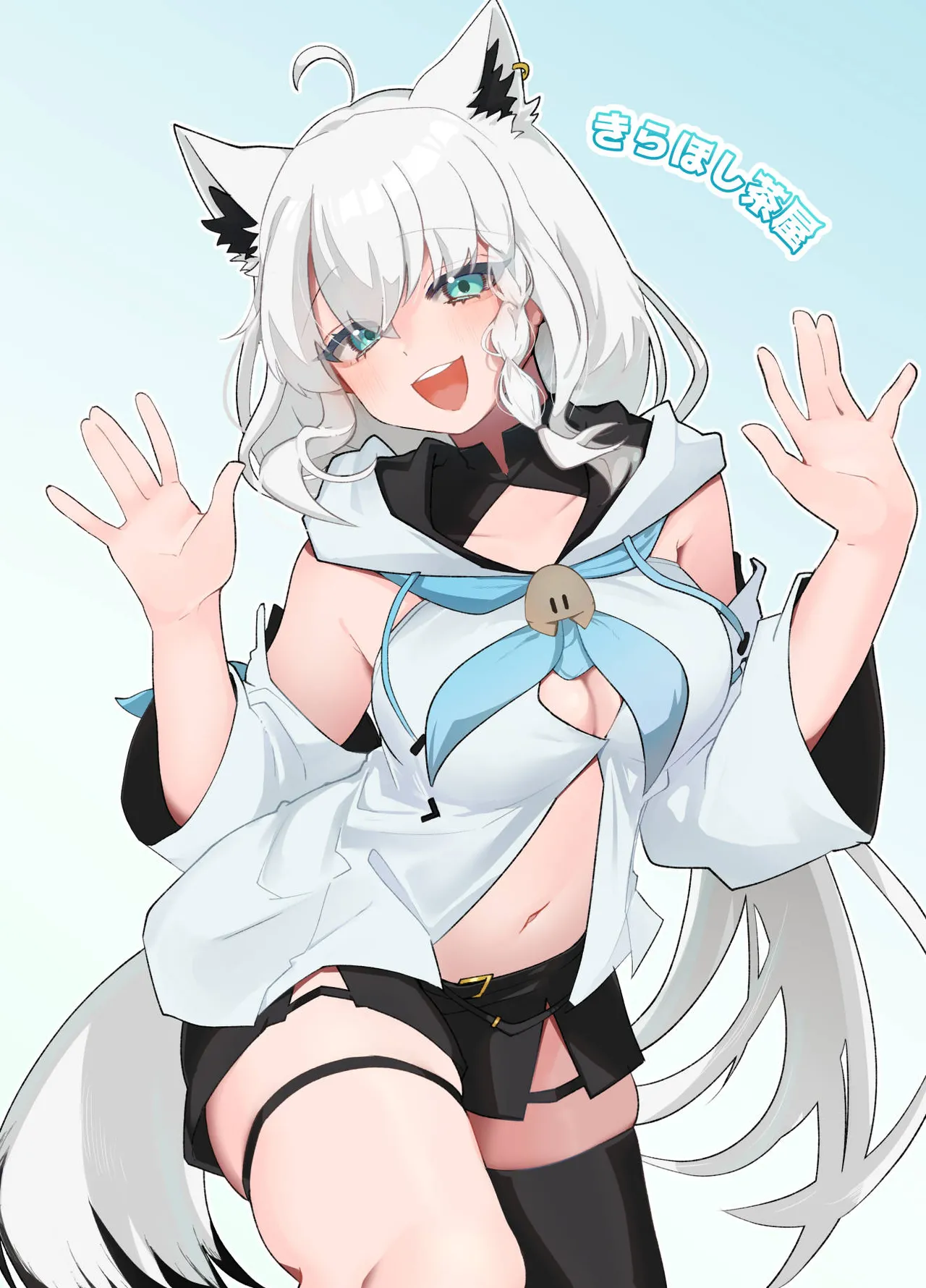 [Kirahoshi Chaya (Kirara Hoshiyama) Kitsune to Yoi Yoru (Shirakami Fubuki) [Digital] page 32 featuring shirakami fubuki hololive parody - big breasts nakadashi hentai manga - read online free