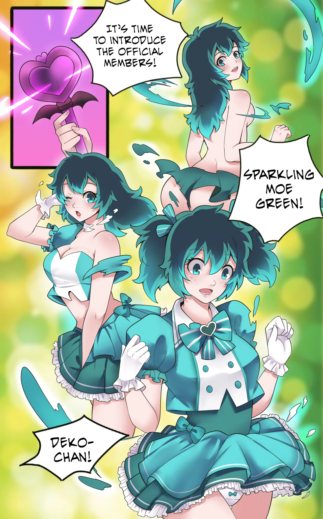 My Hero Academia: Moe Moe Kyu page 58 featuring izuku midoriya my hero academia parody - scar transformation hentai manga - read online free