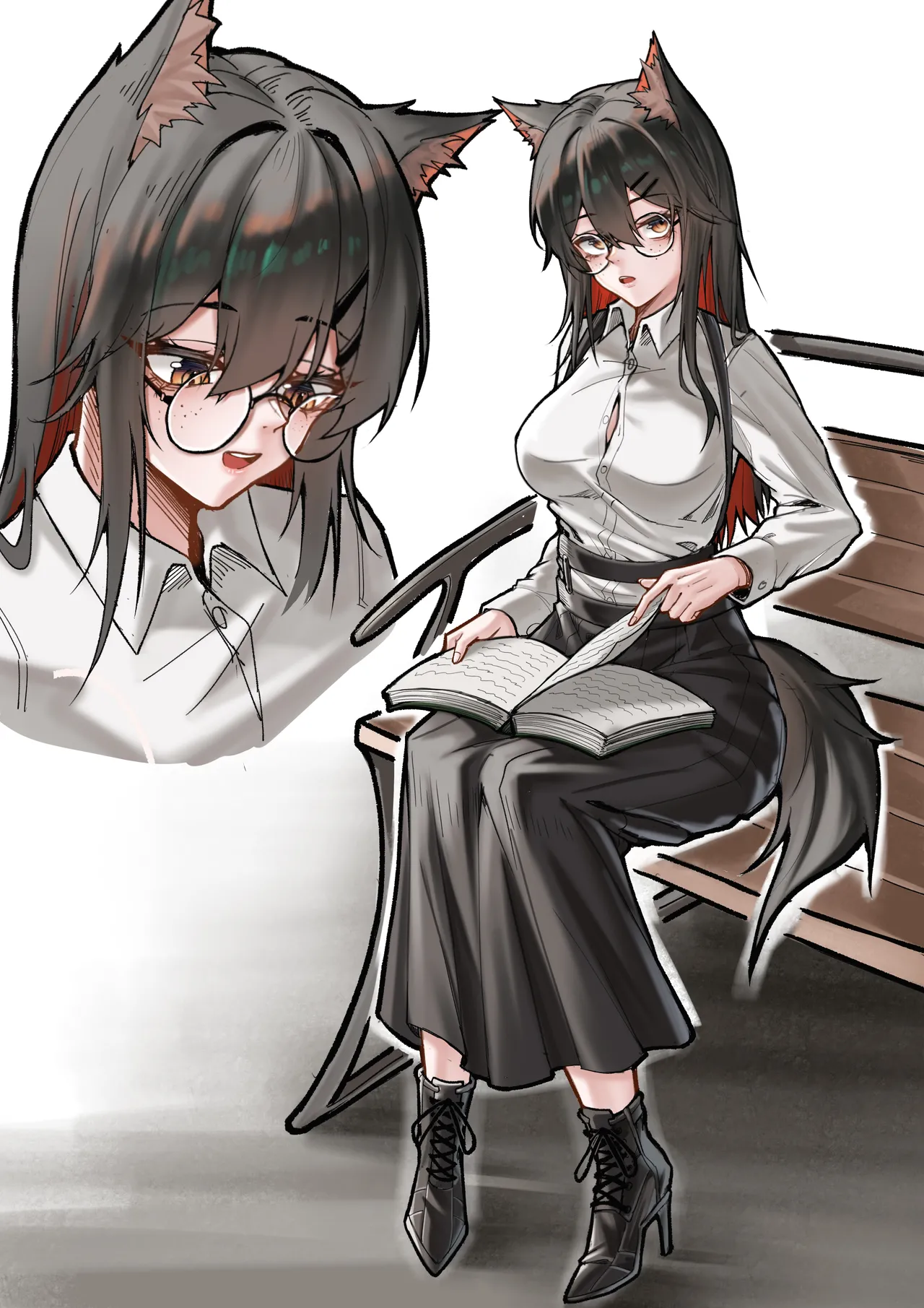 KnightFault（ダスク）·多德宇宙（明日方舟同人H·LC整合汉化组获权代发） page 25 arknights parody - kemonomimi tail hentai manga - read online free