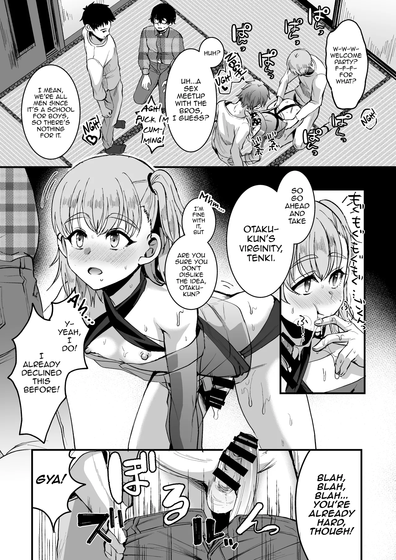 Otaku ni Yasashi Benki-kun. Jou page 18 original parody - sweating group hentai manga - read online free