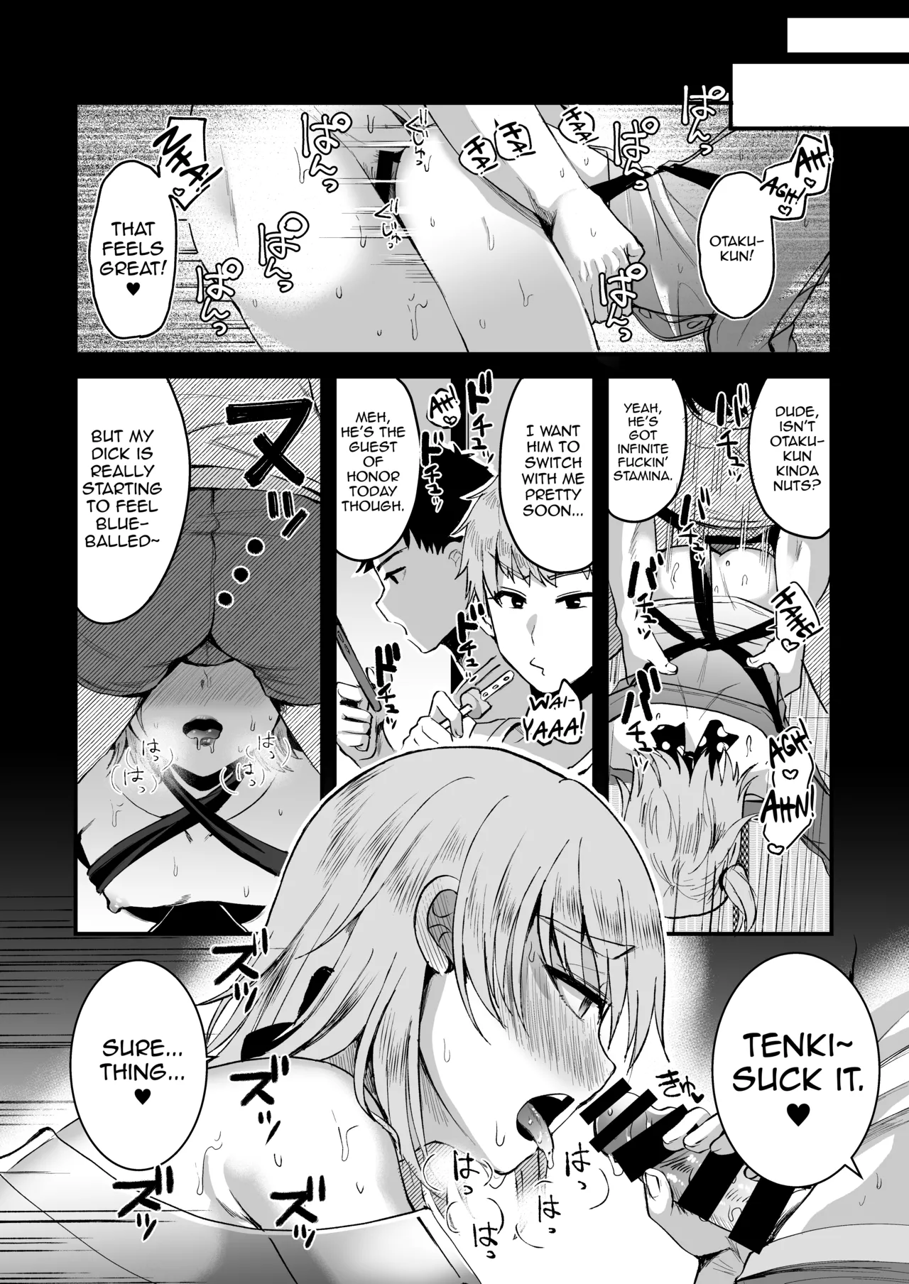 Otaku ni Yasashi Benki-kun. Jou page 23 original parody - sweating group hentai manga - read online free