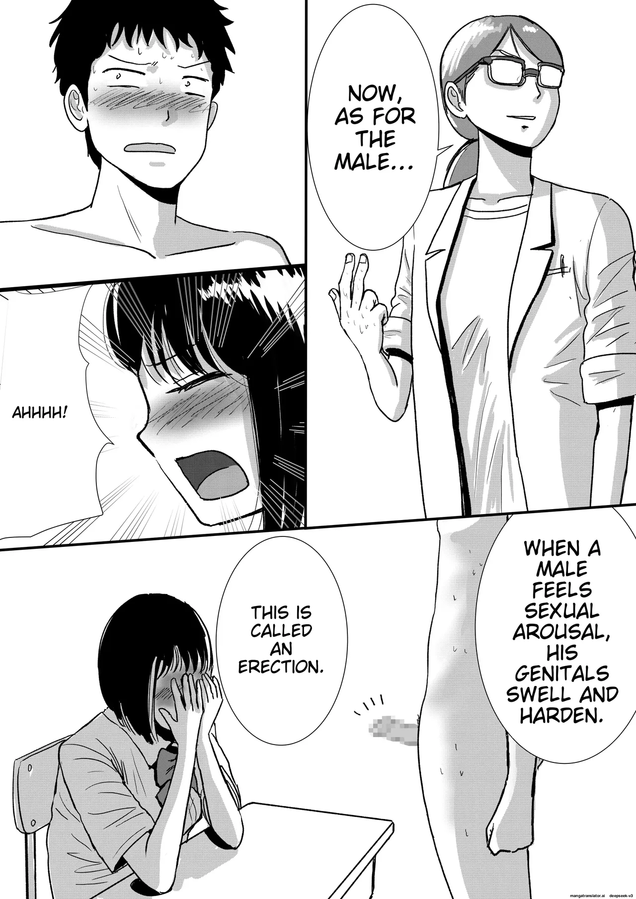 A story about a naked schoolgirl who became an example in health class for religious reasons - Page 19