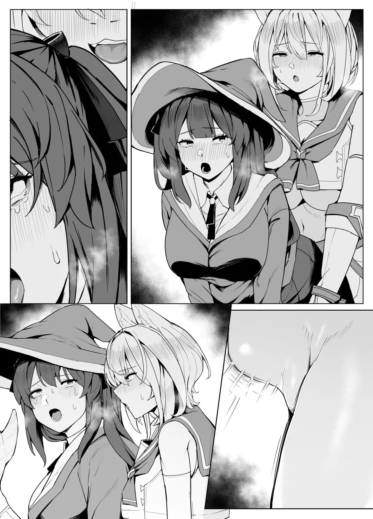 Hakurou Kenshi Hati-chan no Ecchi na Bouken no Sho page 241 original parody - squirting futanari hentai manga - read online free