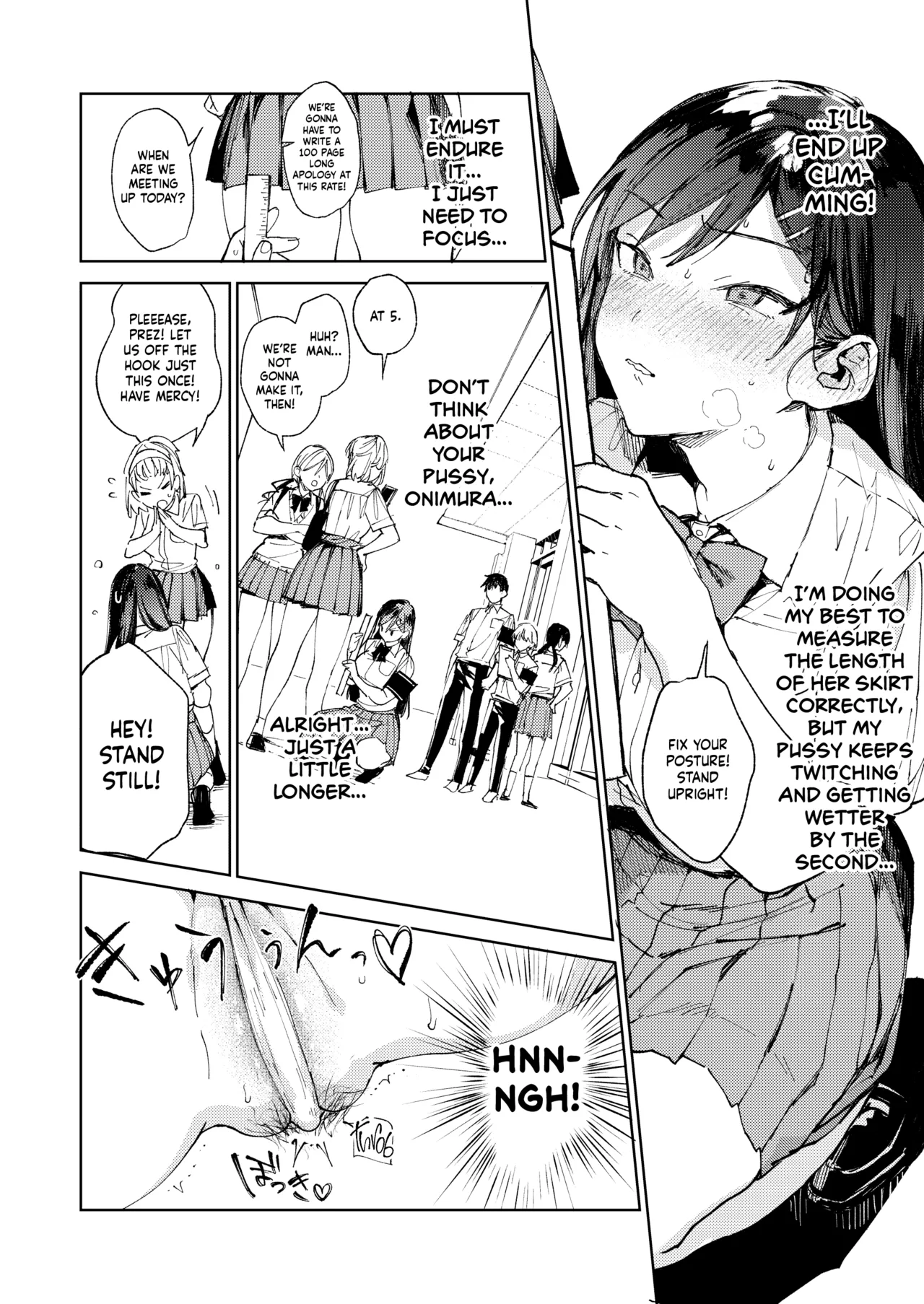 Kiritsu ni Kibishii Fuuki Iinchou wa Kounai de Himitsu no Dosukebe Onanie ga Yamerarenai! | The Strict Head of the DIsciplinary Committee Just Can't Stop Masturbating at School! page 19 original parody - squirting big breasts hentai manga - read online free