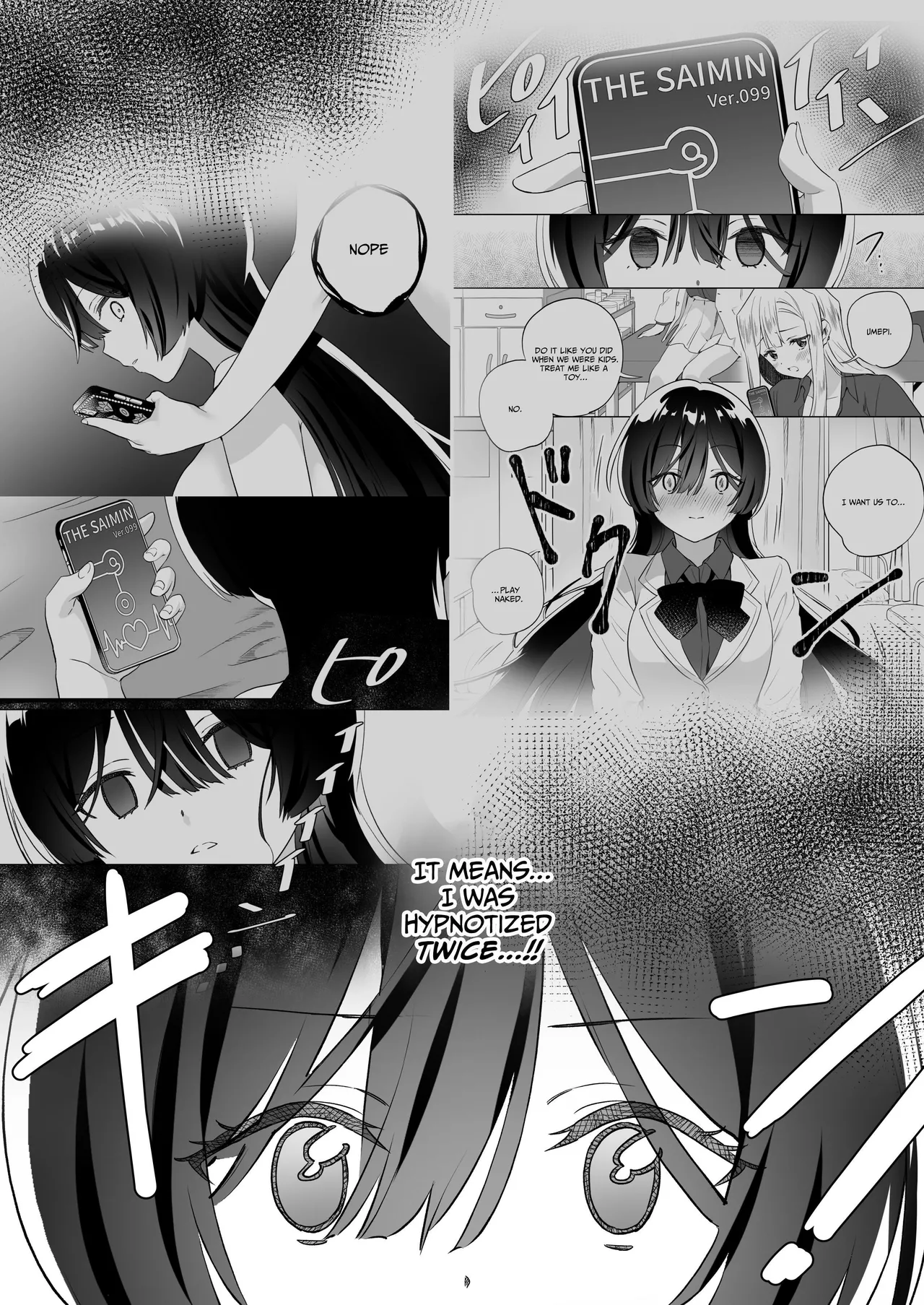 [Gutsutoma (Tachi)] Minna de Ecchi na Yurikatsu Appli ~Ee Kono Naka ni Kakattenai Ko ga Iru!?~ 3 Zenpen | A Sexy Yuri App 3 ~What?! One Of You Isn't Mesmerized!?~ Part 1 [Digital] [English] [IXIA WORKS] page 15 original parody - squirting big breasts hentai manga - read online free