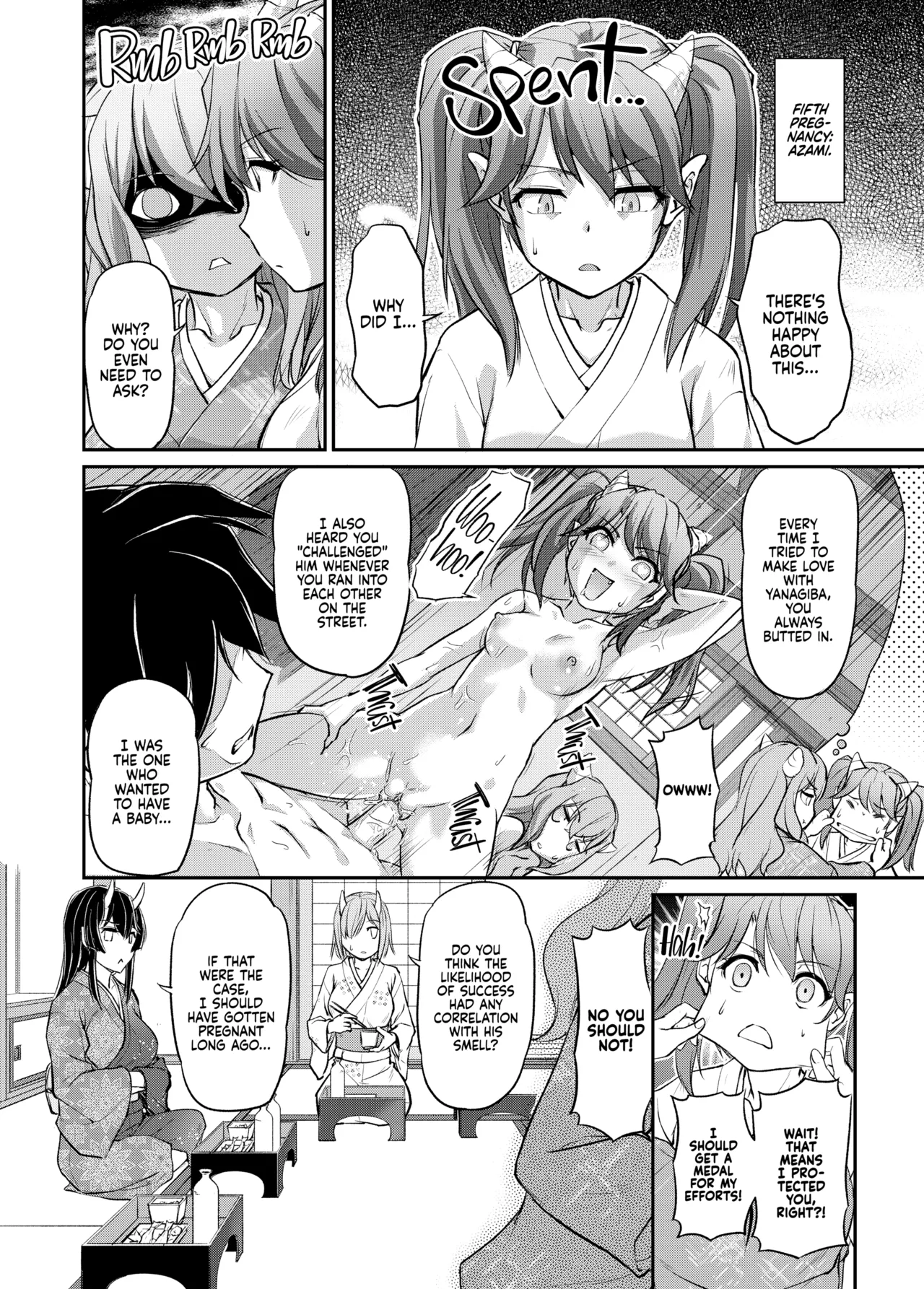 Oni Harame: Impregnate ALL the Oni! page 163 - oni big breasts hentai manga - read online free