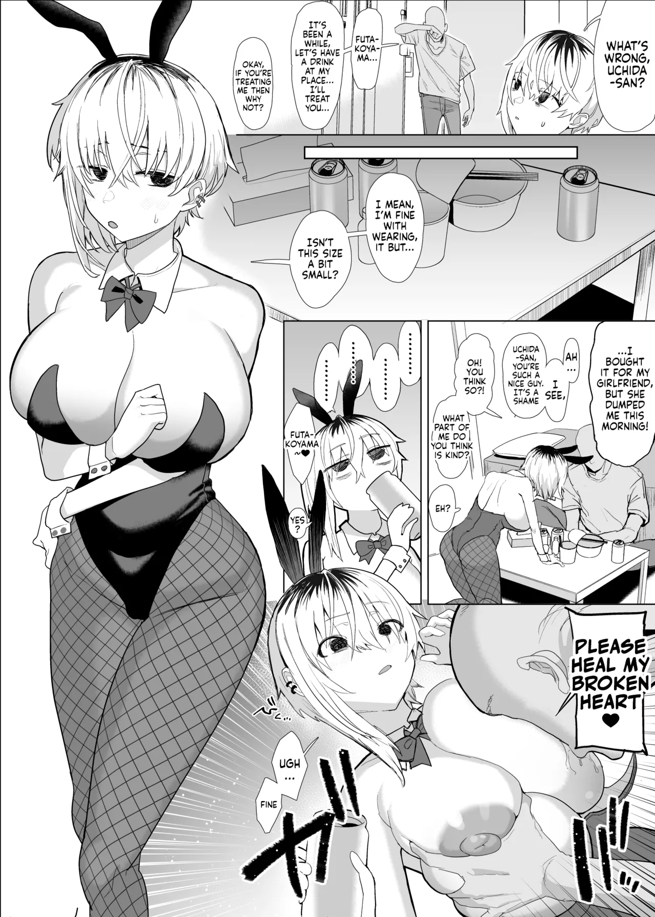 [Ryuukeichi (Gomio)] Futakoyama-san wa Kashidashi-chuu Desu. | Futakoyama-san is Out on Loan. [English] [NudeSalad] [Digital] page 44 original parody - sweating big breasts hentai manga - read online free