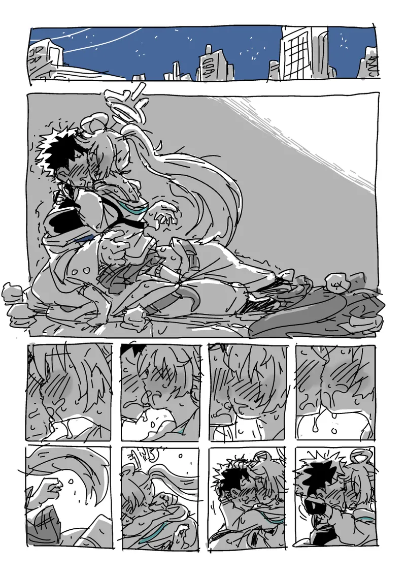 Hoshino to Sensei | Hoshino and Sensei page 24 featuring hoshino takanashi blue archive parody - sole female sole male hentai manga - read online free