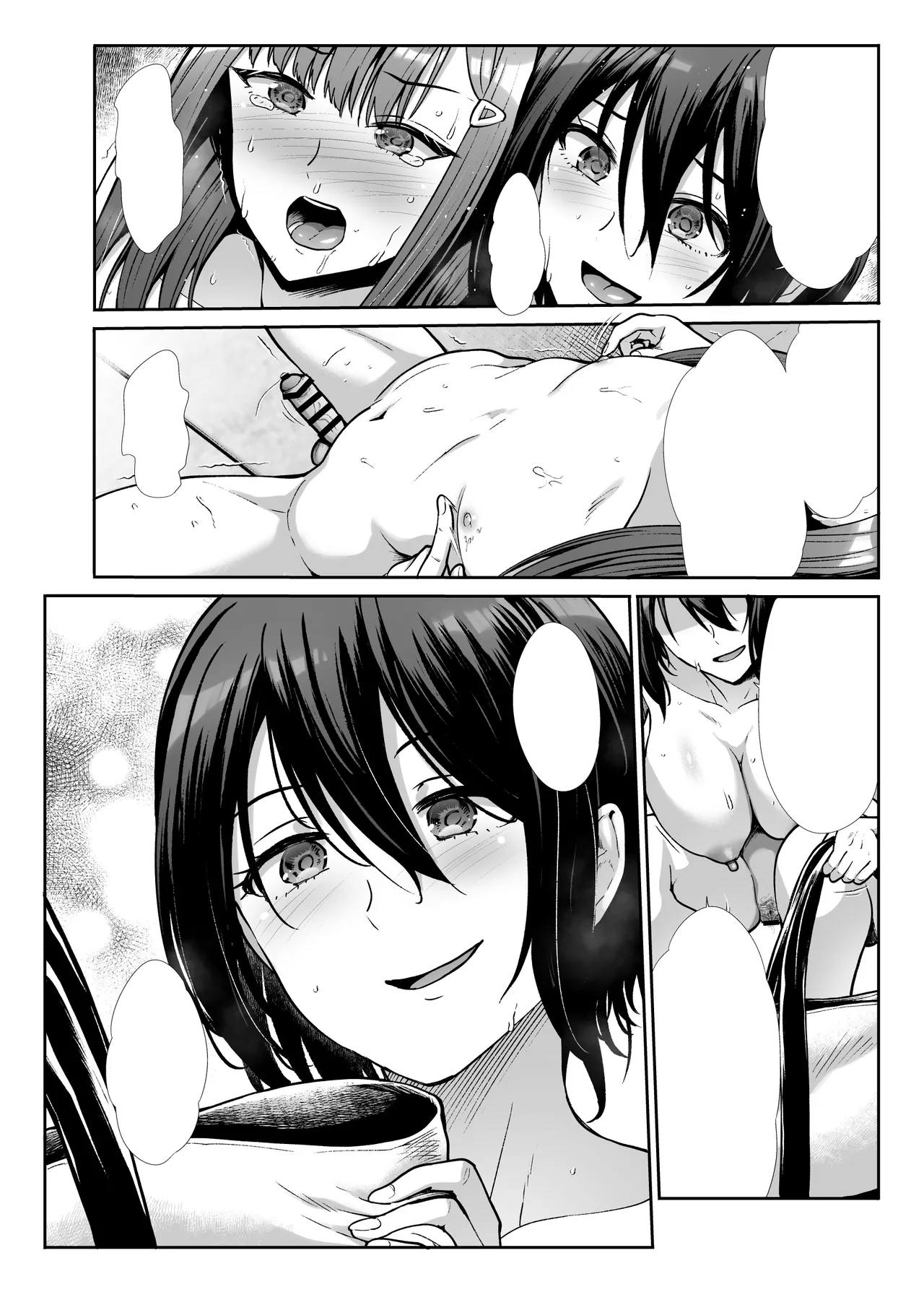 Downer Onee-sama wa Mae mo Ushiro mo Aishitai page 49 original parody - pegging strap-on hentai manga - read online free