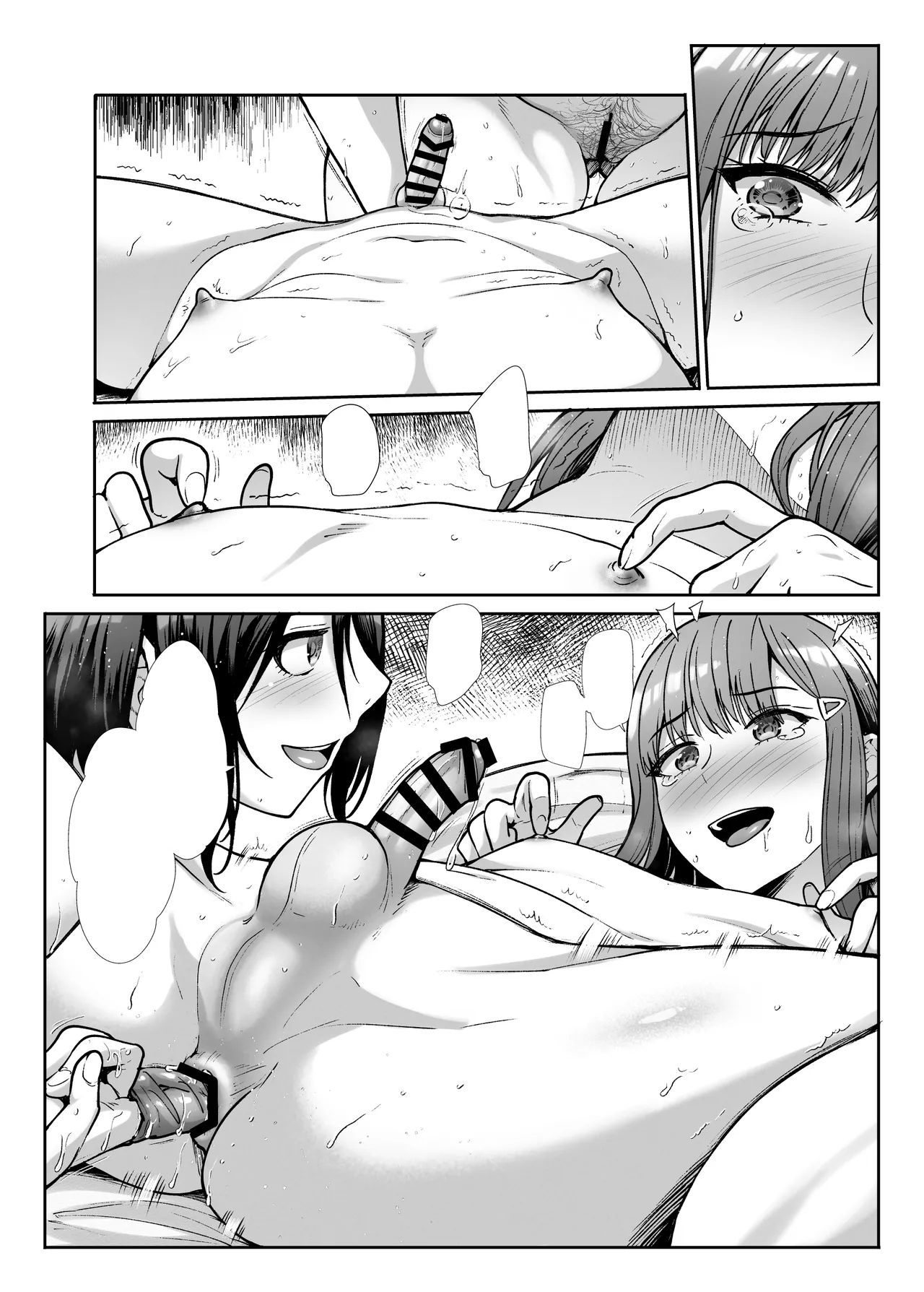 Downer Onee-sama wa Mae mo Ushiro mo Aishitai page 55 original parody - pegging strap-on hentai manga - read online free