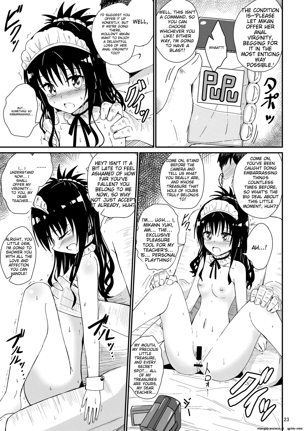 Mikan no Ecchi na Hon 3 page 22 featuring mikan yuuki to love-ru parody - maid nakadashi hentai manga - read online free