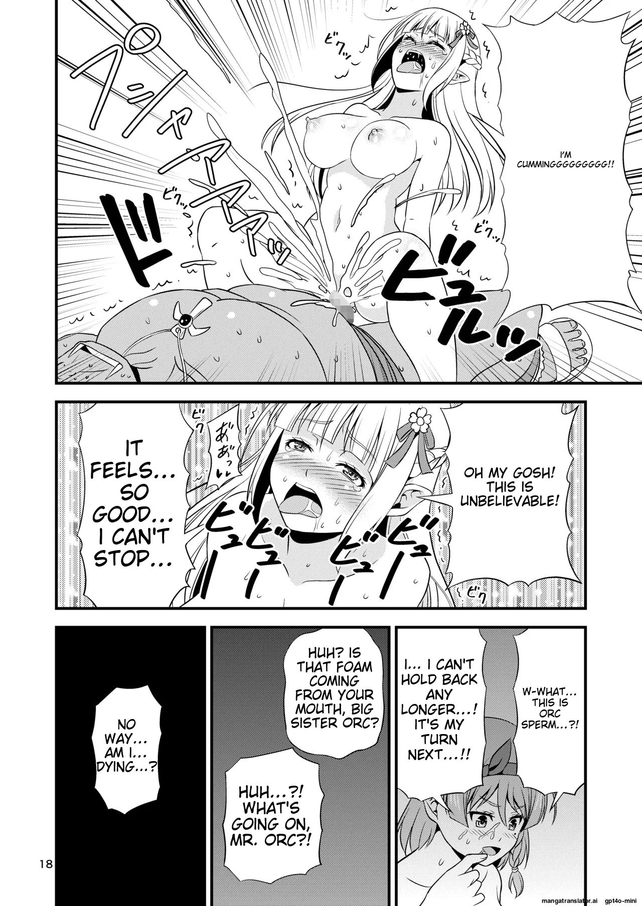 Hentai Elf Shimai to Majime Orc page 17 original parody - rough translation elf hentai manga - read online free