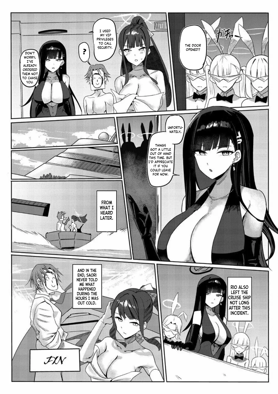 SAORIO Cruise page 24 featuring sensei blue archive parody - big breasts garter belt hentai manga - read online free