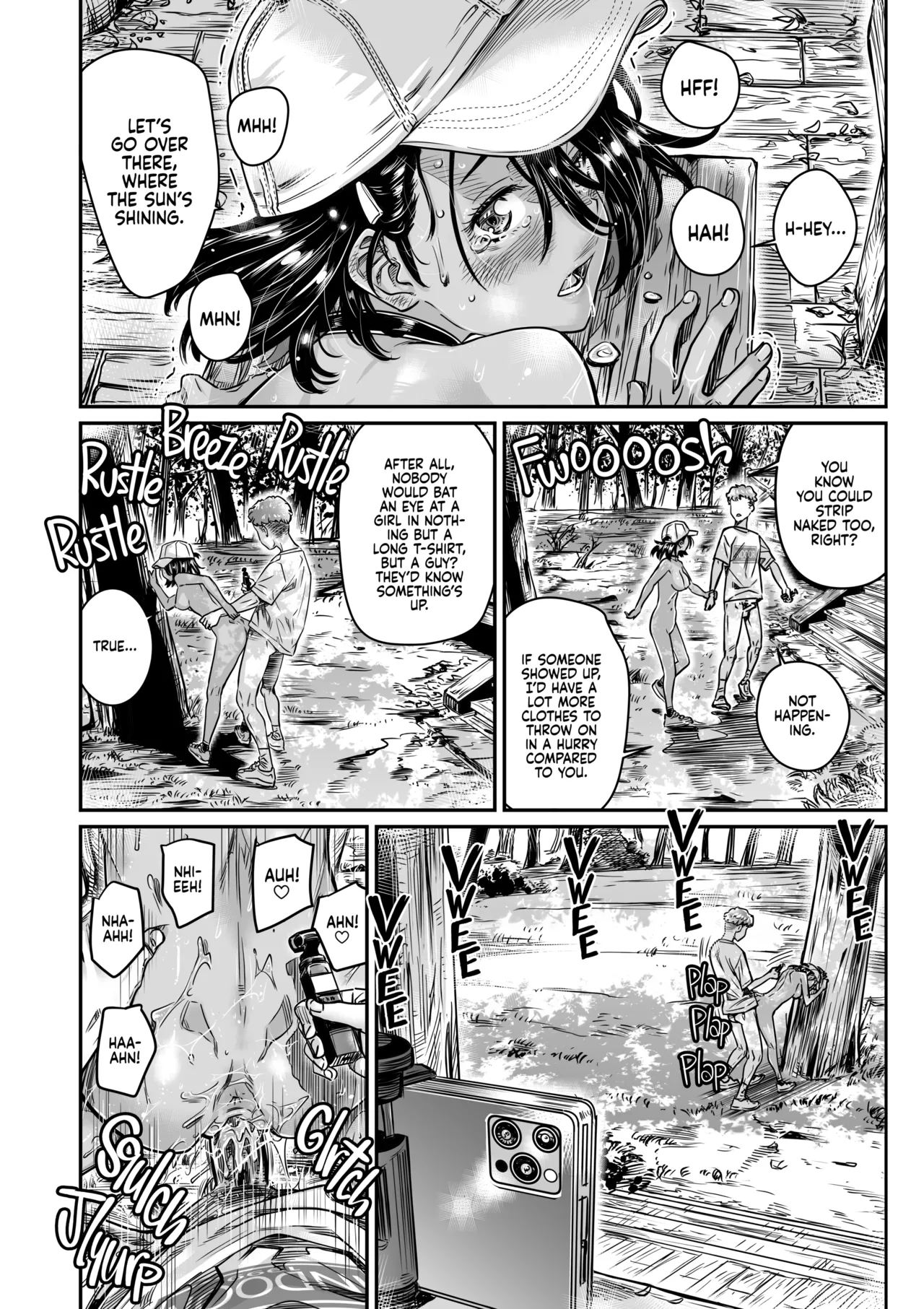 Hiyake no Zenra Girl wa, Doutei o Sotsugyou shita bakari no Senpai ni Hamedori saseru | The Tanlined Former Town Bike Wants to Make an Exhibitionist Sex Tape With Her Formerly Virgin Senpai page 23 original parody - uncensored urination hentai manga - read online free