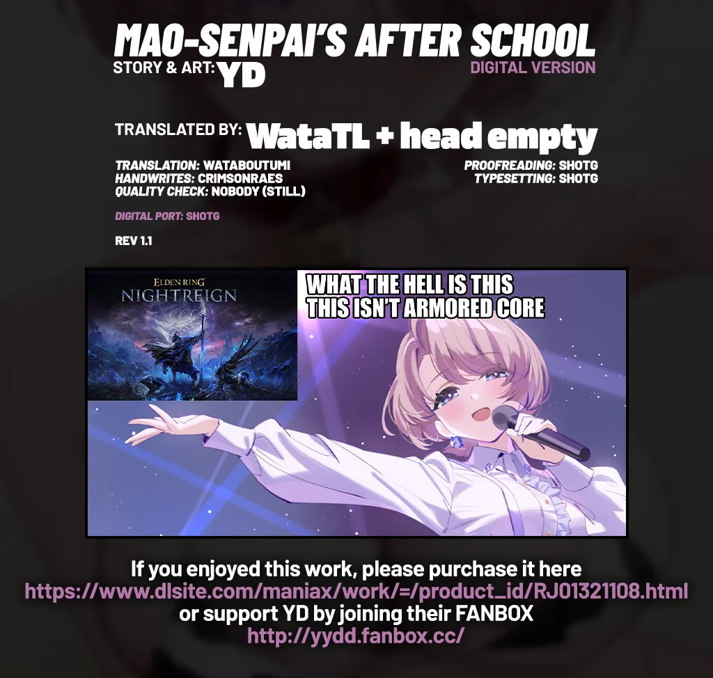 [OrangeMaru (YD)] Mao-senpai no Houkago | Mao-senpai's After School (Gakuen IDOLM@STER) [English] [WataTL & head empty] [Digital] page 31 featuring mao arimura the idolmaster parody - sole female sole male hentai manga - read online free