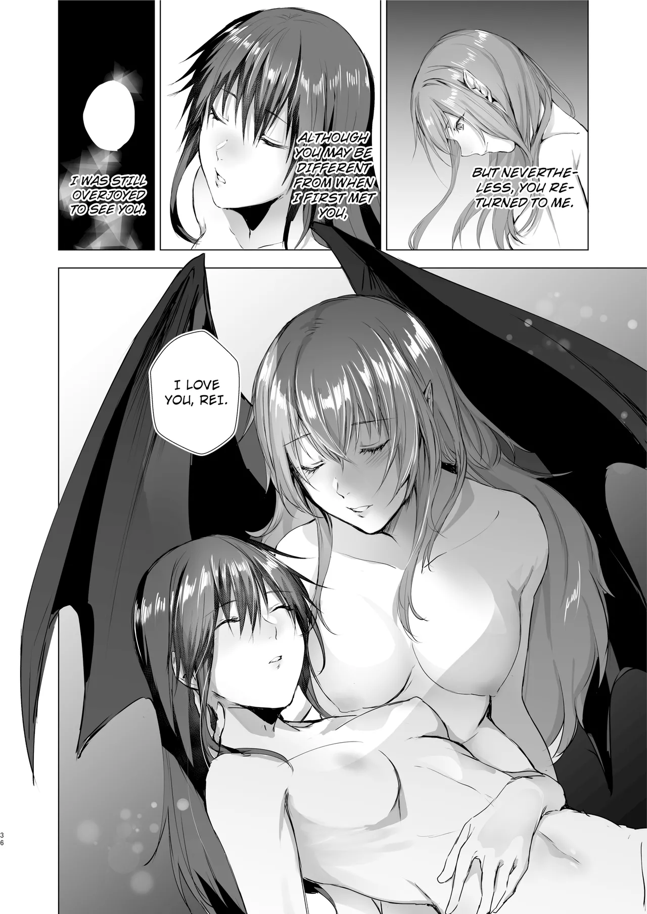 [Yugen no Suda (Mugen no Sudadokei)] Gekkoutou no Yume Nyotaika Douwa ~Danshi Kinsei no Tou~ | DREAM OF THE MOONLIGHT TOWER [English] [Decensored] [Digital] page 36 original parody - uncensored yuri hentai manga - read online free