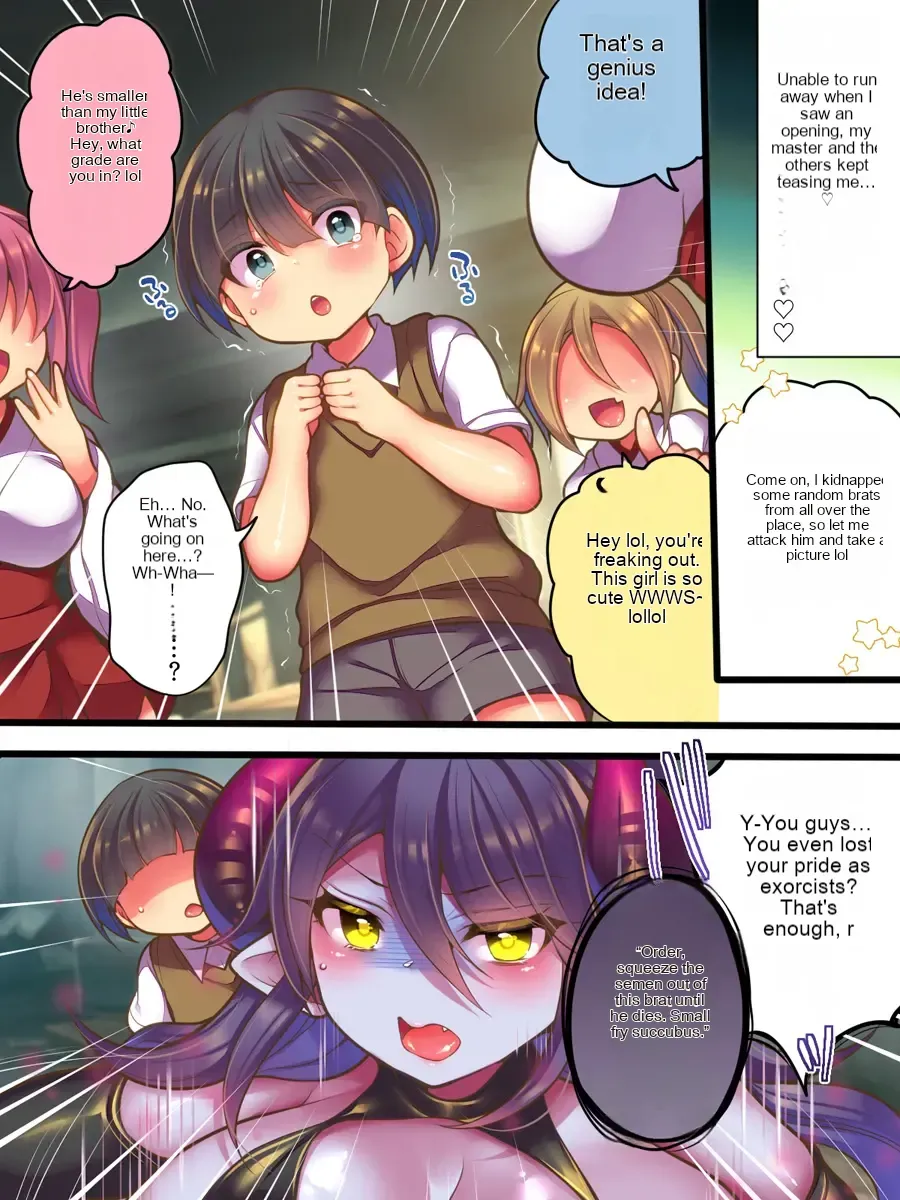 [Amuai Okashi Seisakusho (Reitou Mikan)] TS Succubus Taimashi VS Mesugaki Taimashi ~TS Succubus Taimashi Haiboku! Kutsujoku no Haiboku Les Rape~ | TS Succubus Exorcist VS Female Kid Exorcist ~TS Succubus Exorcist Defeated! Humiliating Lesbian Rape~ [English] page 29 original parody - full color rough translation hentai manga - read online free