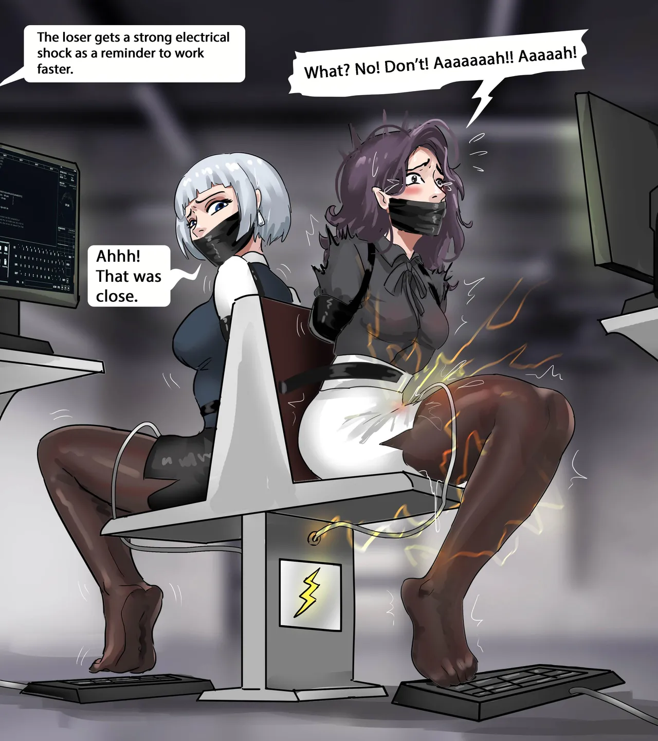 Bondage Office 1-2 page 28 original parody - stockings kemonomimi hentai manga - read online free