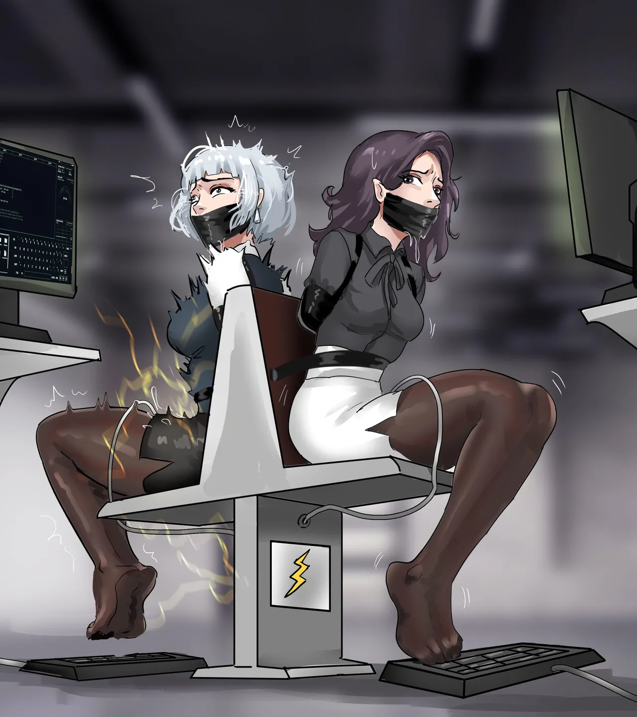 Bondage Office 1-2 page 40 original parody - stockings kemonomimi hentai manga - read online free