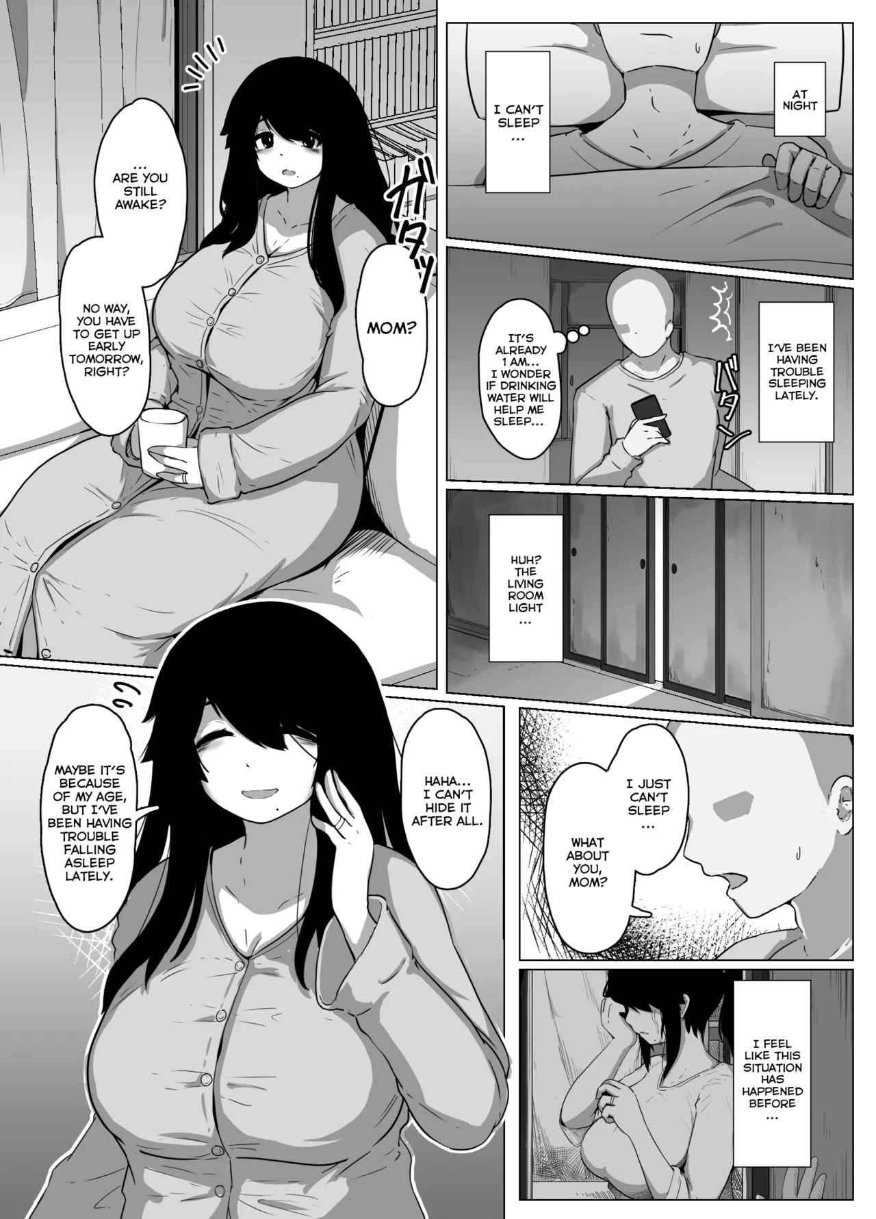 Oyasumi, Okaa-san I | Good Night, Mom I page 14 original parody - sole female sole male hentai manga - read online free