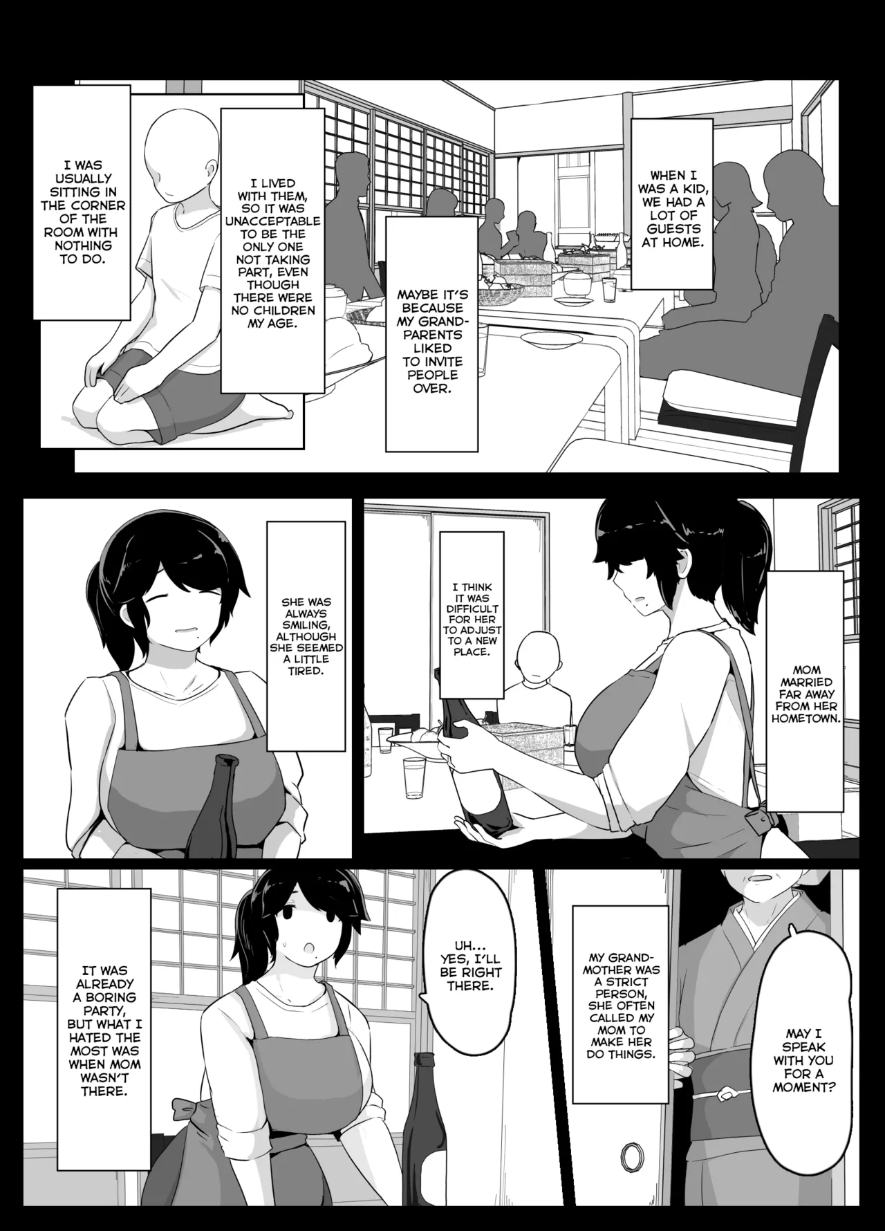 Oyasumi, Okaa-san I | Good Night, Mom I page 28 original parody - sole female sole male hentai manga - read online free
