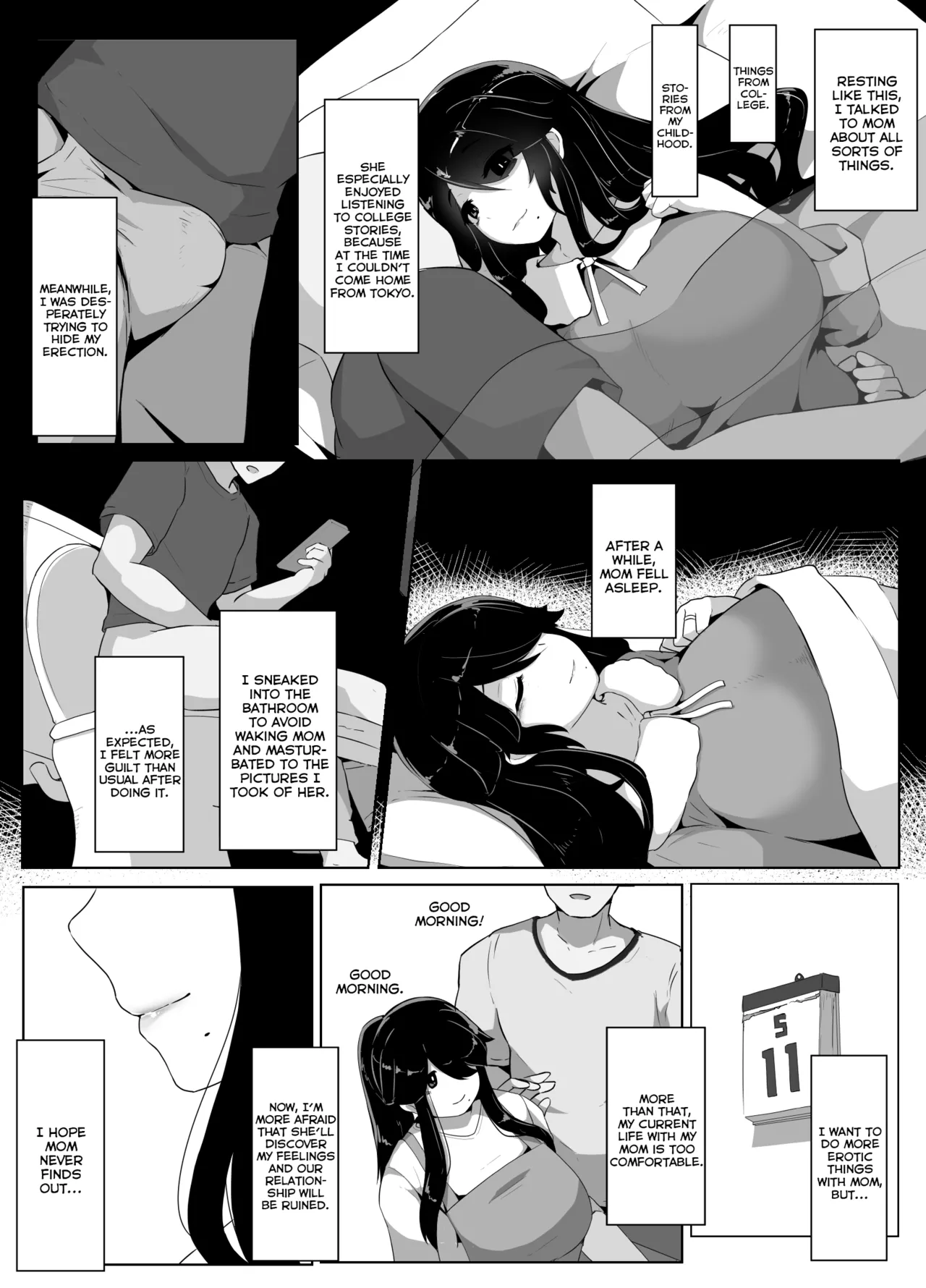 Oyasumi, Okaa-san I | Good Night, Mom I page 49 original parody - sole female sole male hentai manga - read online free